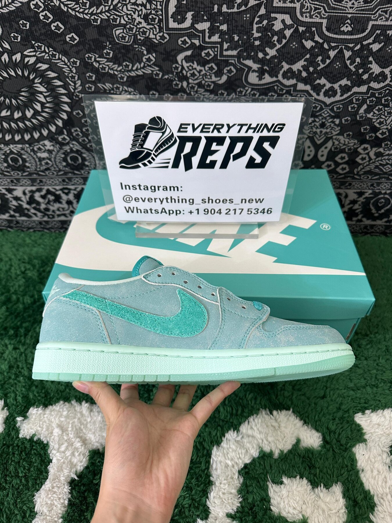 AJ1 Retro Low OG Washed Teal - Image 8