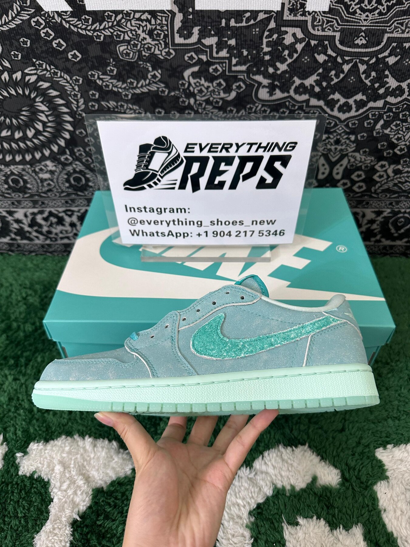 AJ1 Retro Low OG Washed Teal - Image 7