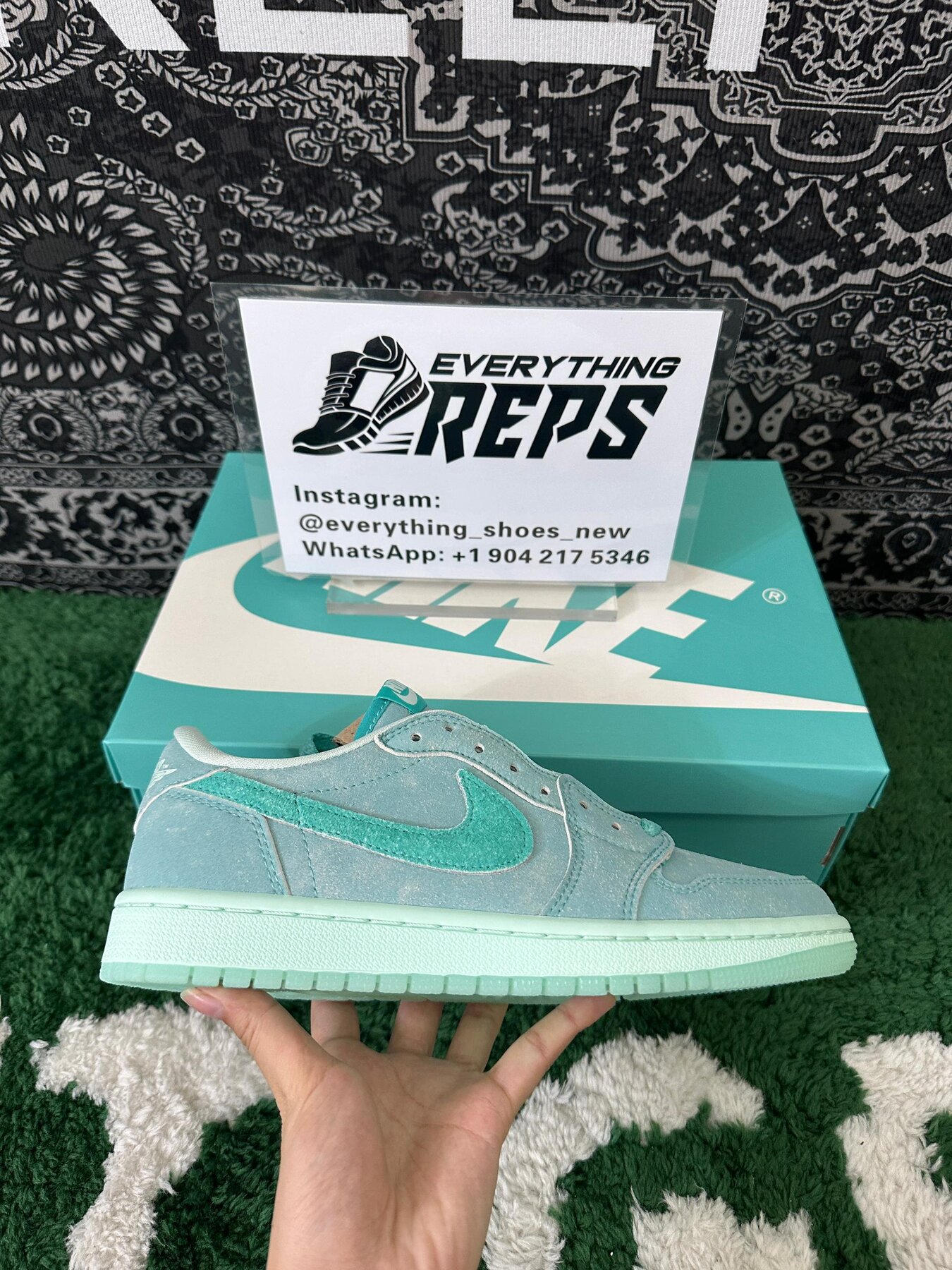 AJ1 Retro Low OG Washed Teal - Image 6