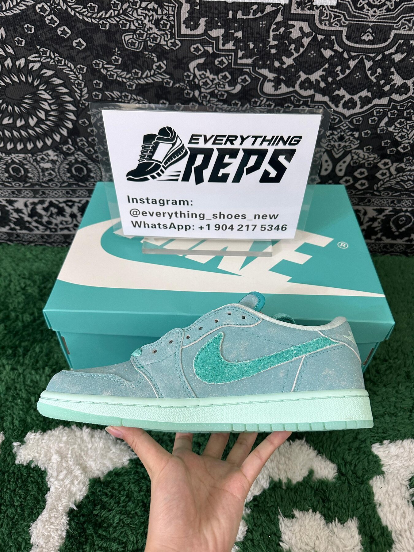 AJ1 Retro Low OG Washed Teal - Image 5