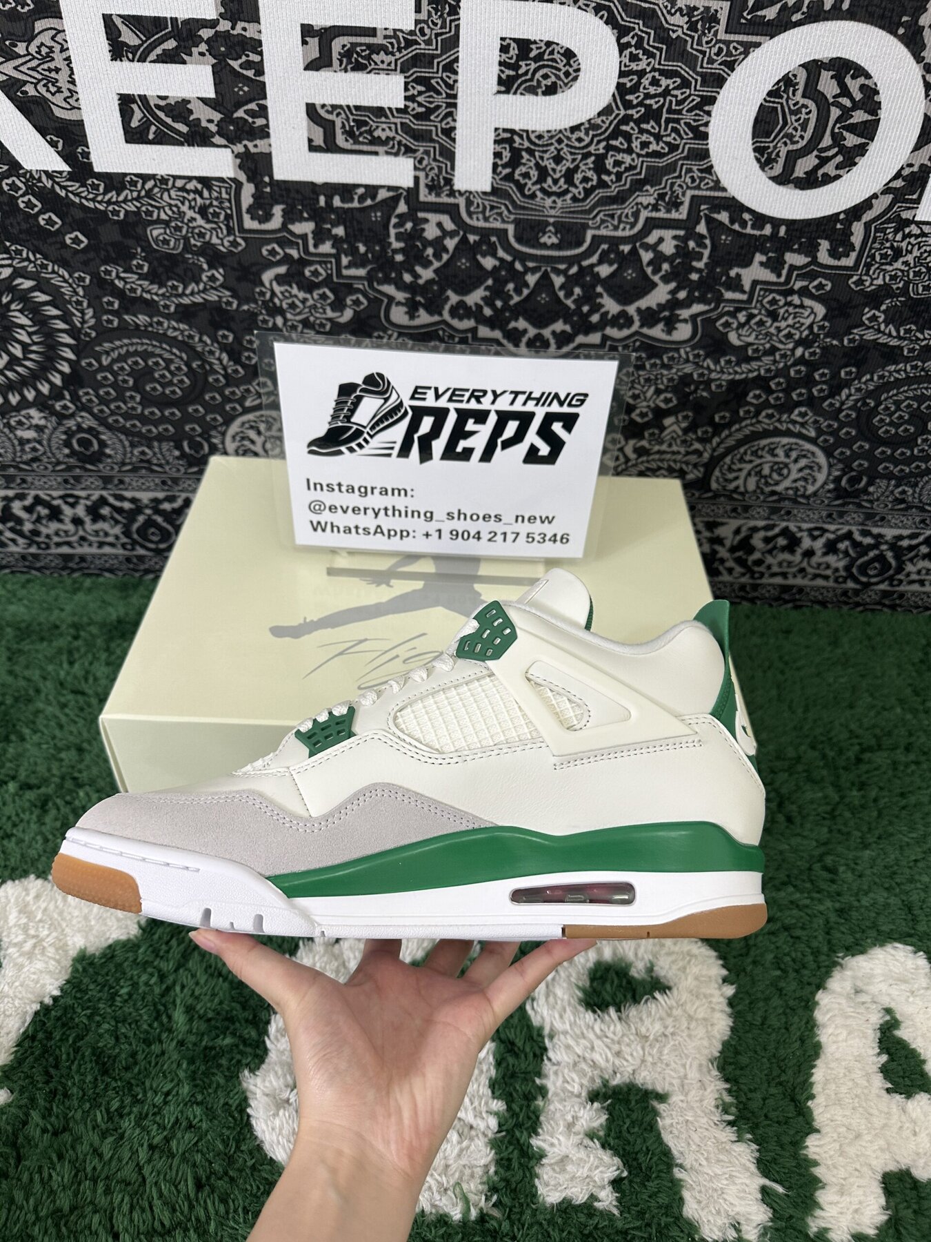 AJ4 Retro SB Pine Green - Image 8