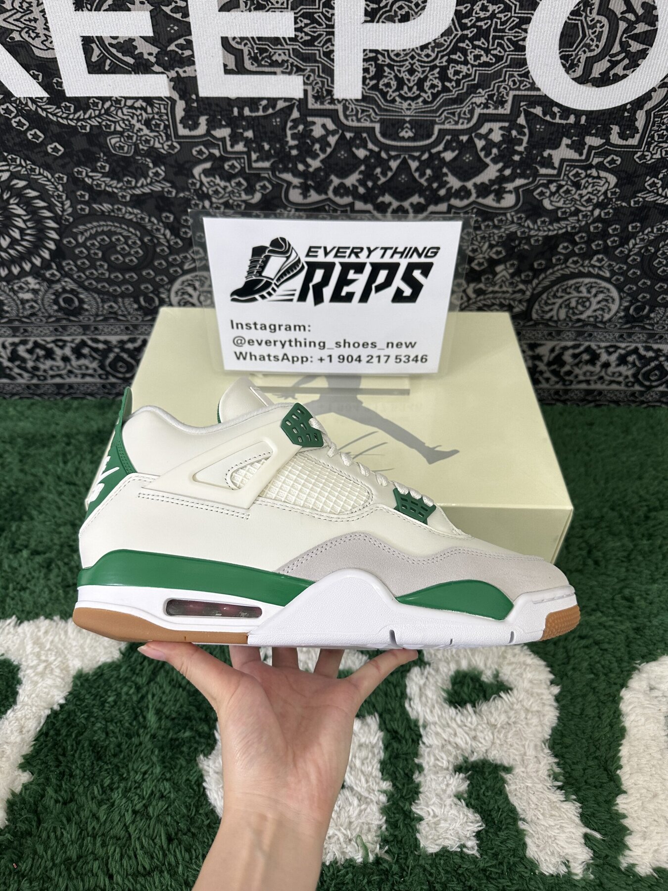 AJ4 Retro SB Pine Green - Image 7