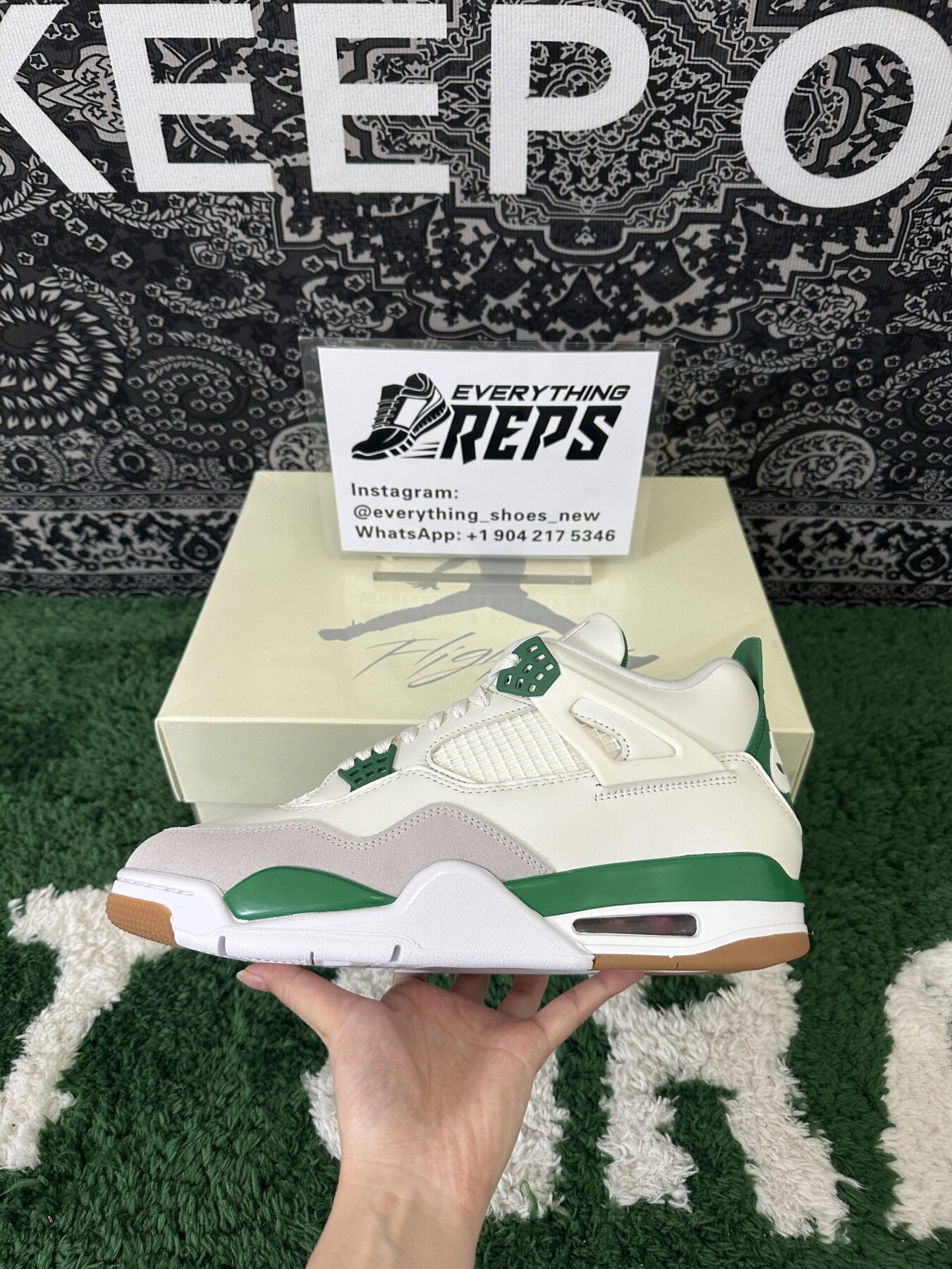 AJ4 Retro SB Pine Green - Image 6