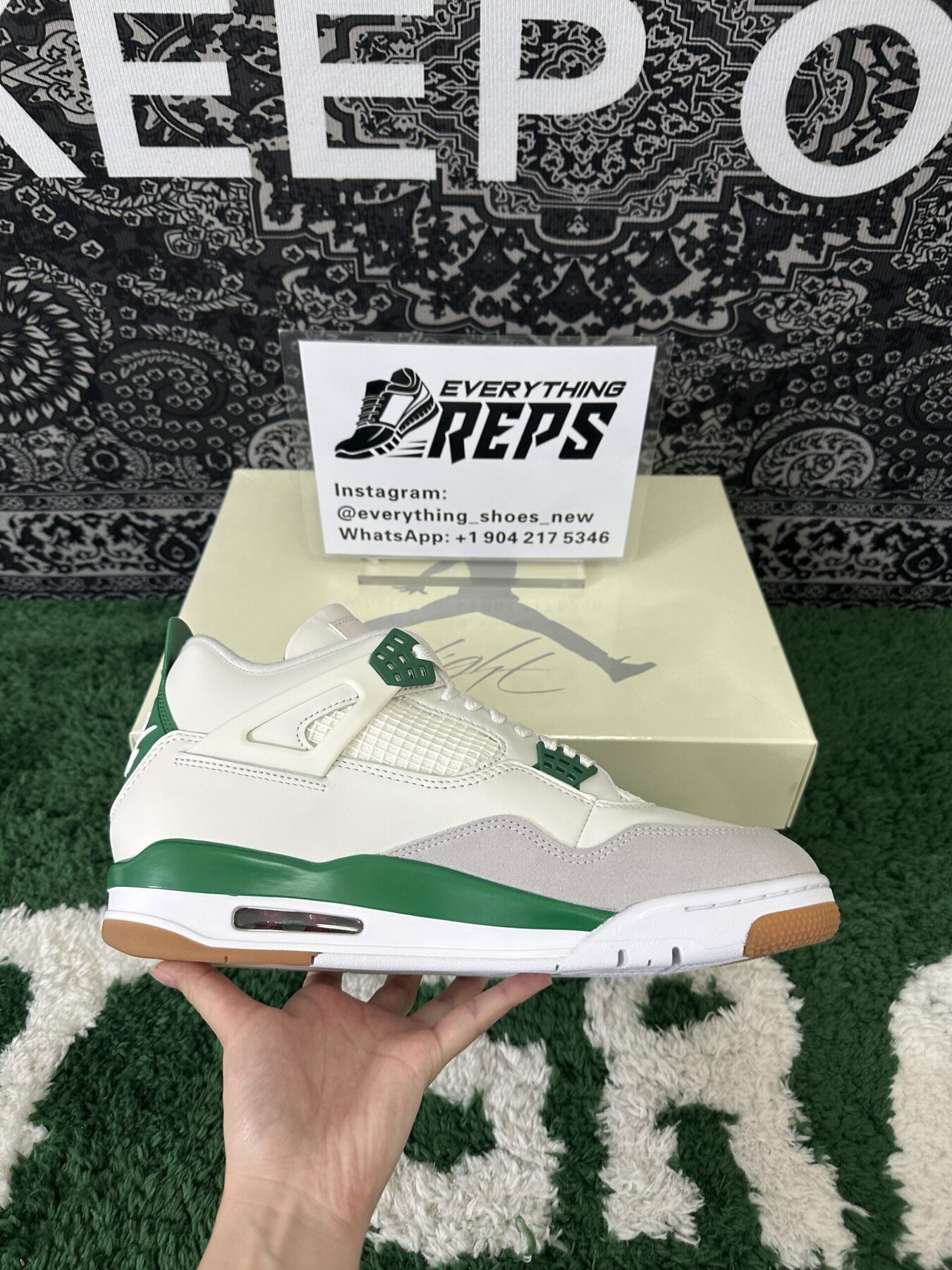 AJ4 Retro SB Pine Green - Image 5