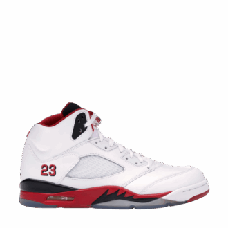 AJ5 “Fire Red Black Tongue”