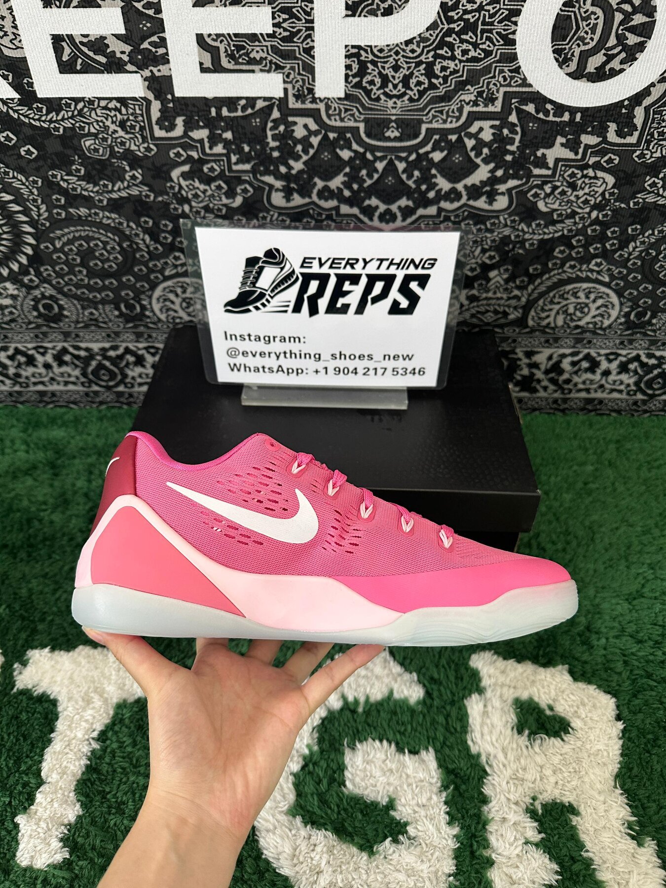Kobe 9 EM Low Protro Kay Yow Think Pink - Image 9