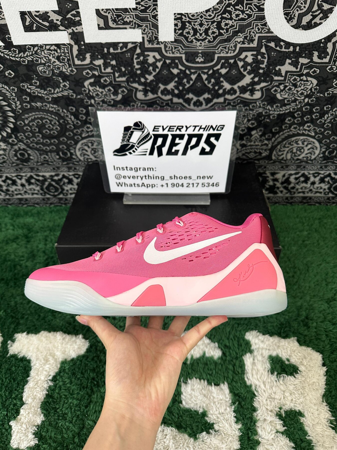 Kobe 9 EM Low Protro Kay Yow Think Pink - Image 8