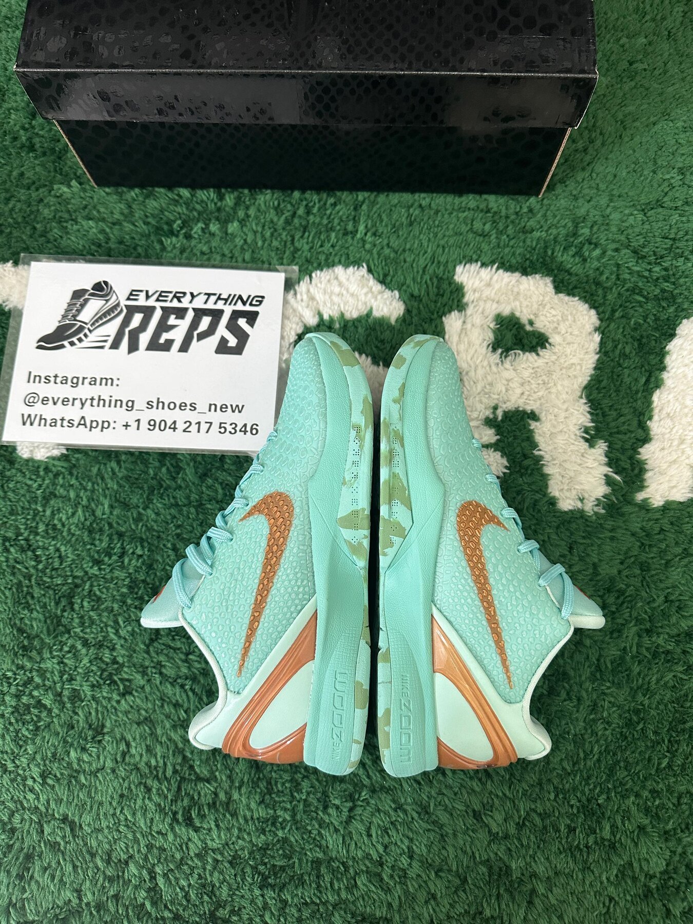 Jalen Brunson's Kobe 6 Protro Statue of Liberty PE - Image 6