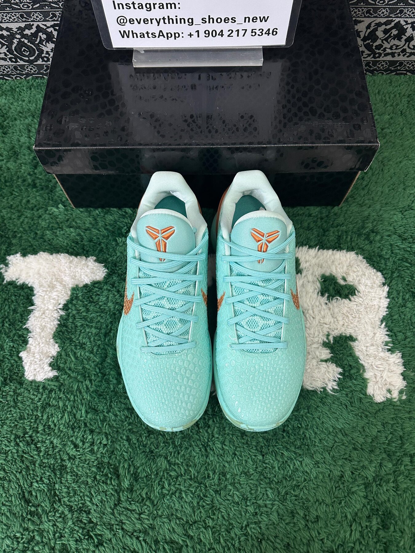 Jalen Brunson's Kobe 6 Protro Statue of Liberty PE - Image 8
