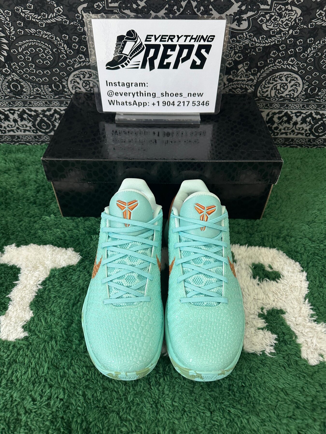Jalen Brunson's Kobe 6 Protro Statue of Liberty PE - Image 7