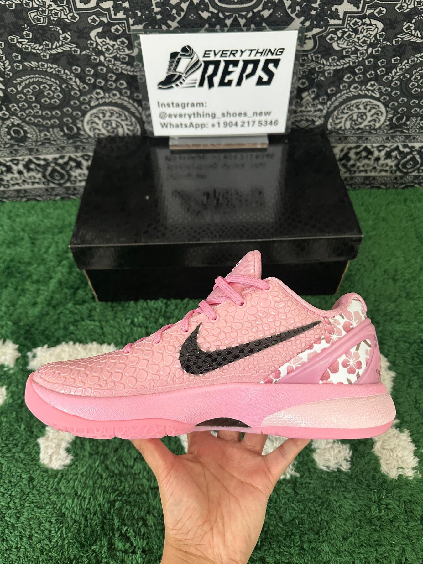 Kobe 6 Protro “Cherry Blossom Grinch” - Image 8