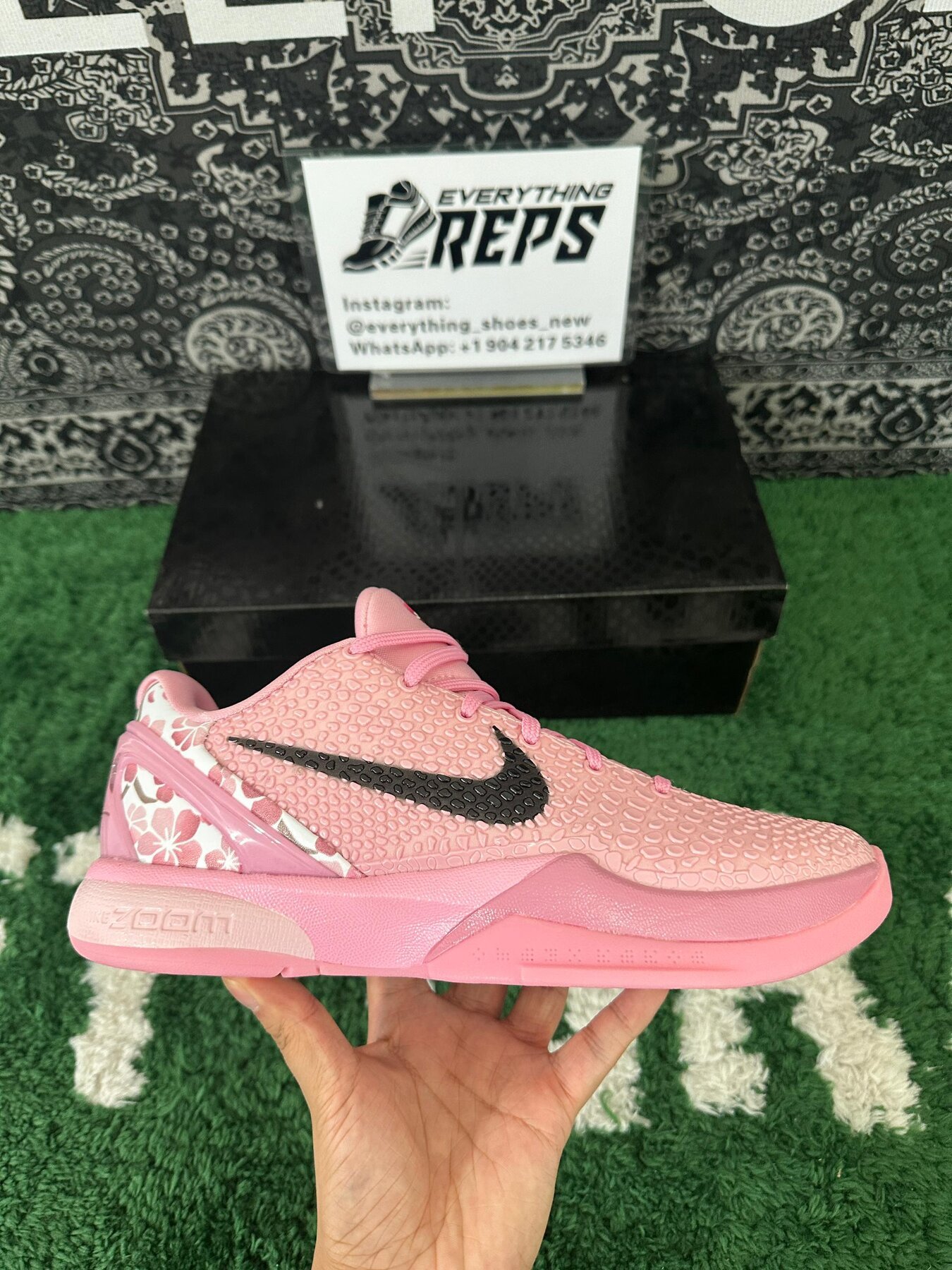 Kobe 6 Protro “Cherry Blossom Grinch” - Image 7