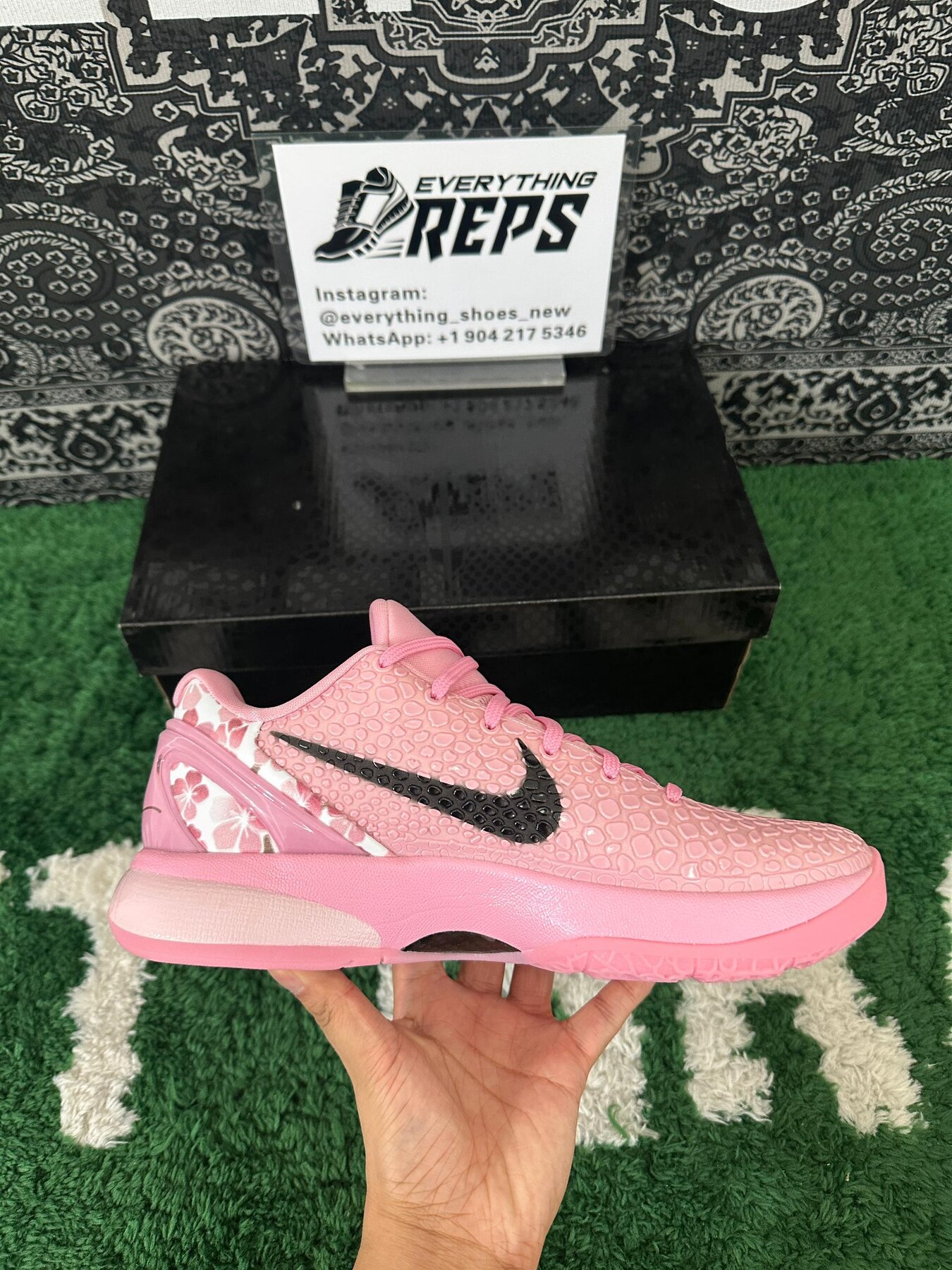 Kobe 6 Protro “Cherry Blossom Grinch” - Image 5