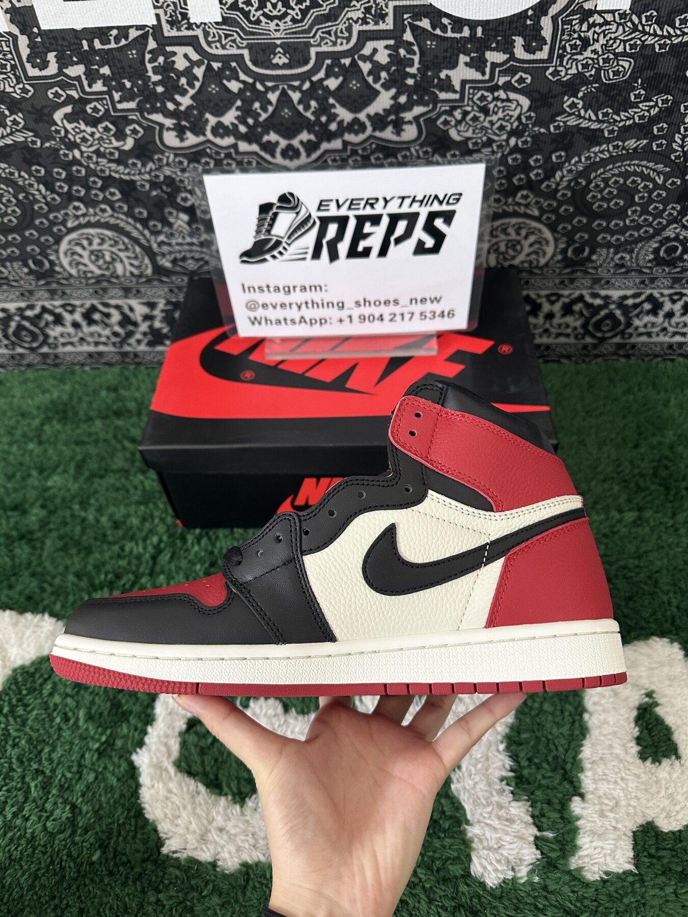 AJ1 Retro High Bred Toe - Image 7