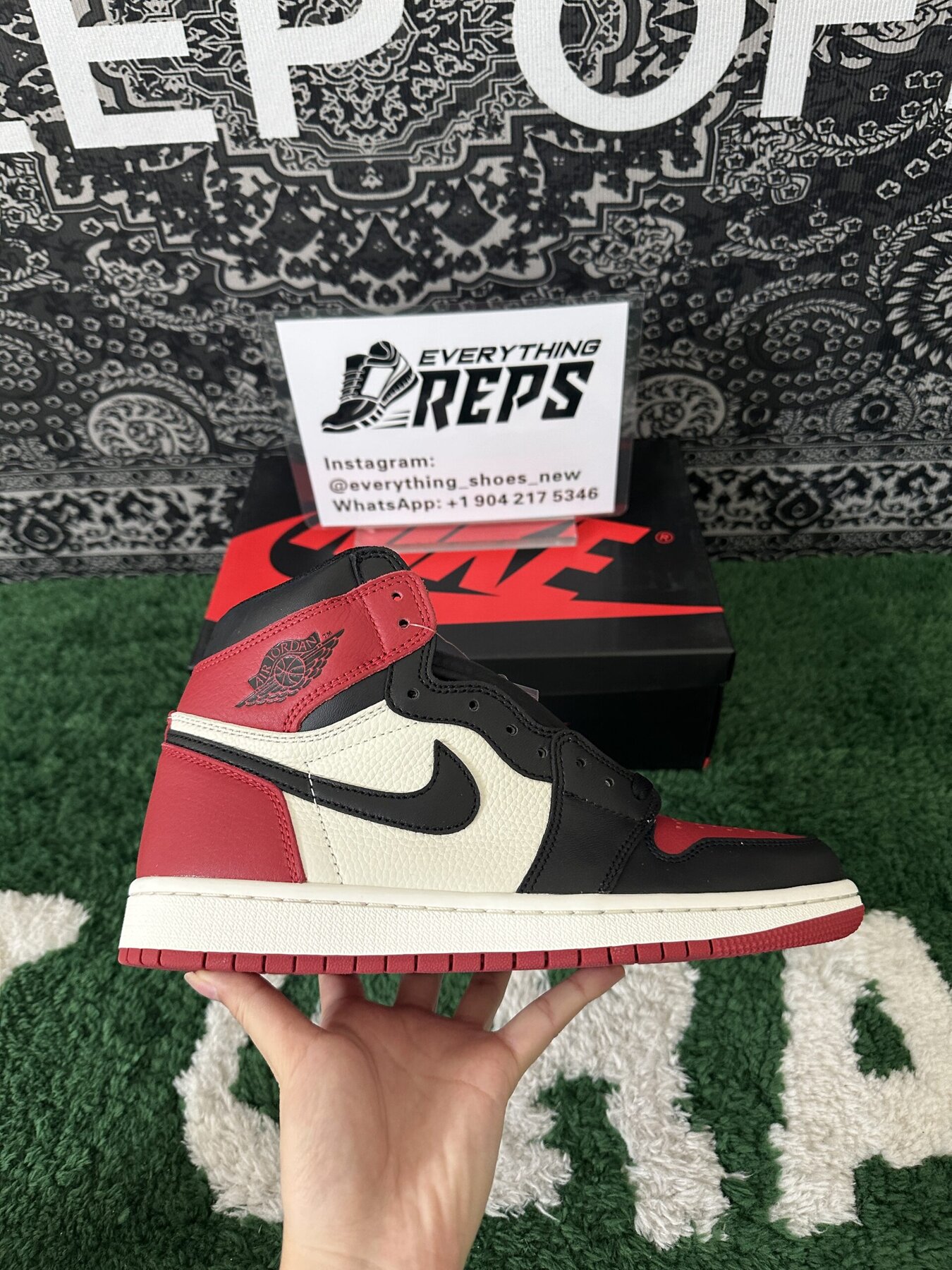 AJ1 Retro High Bred Toe - Image 6