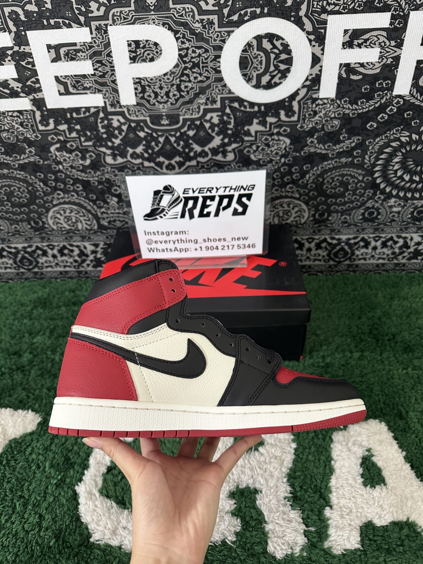 AJ1 Retro High Bred Toe - Image 4