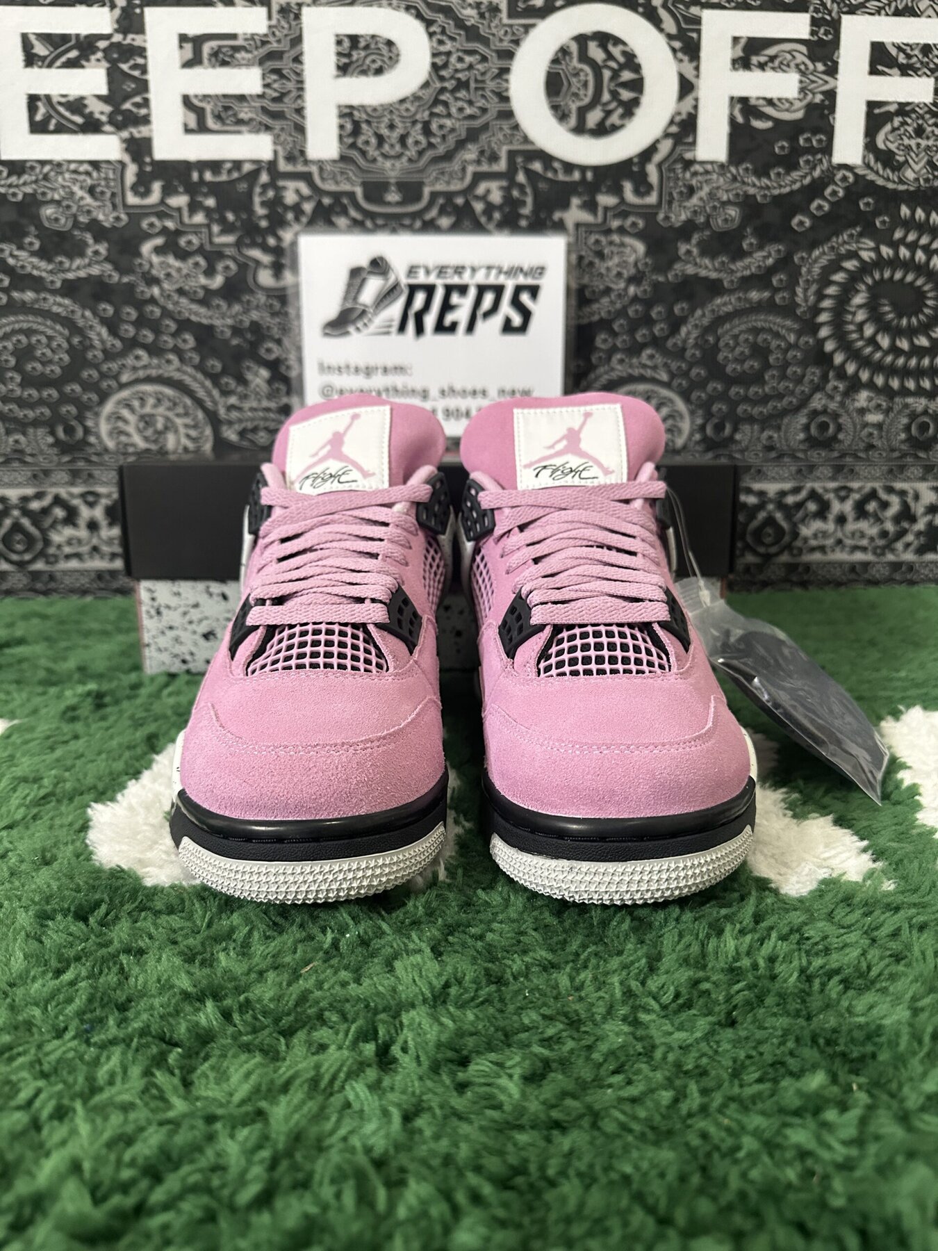 Women's AJ4 Retro Orchid - Image 8