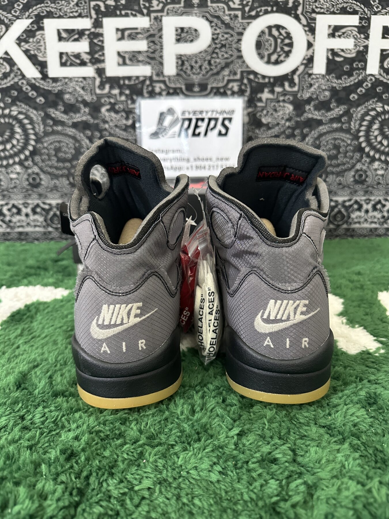 AJ5 Retro Off-White Black - Image 8