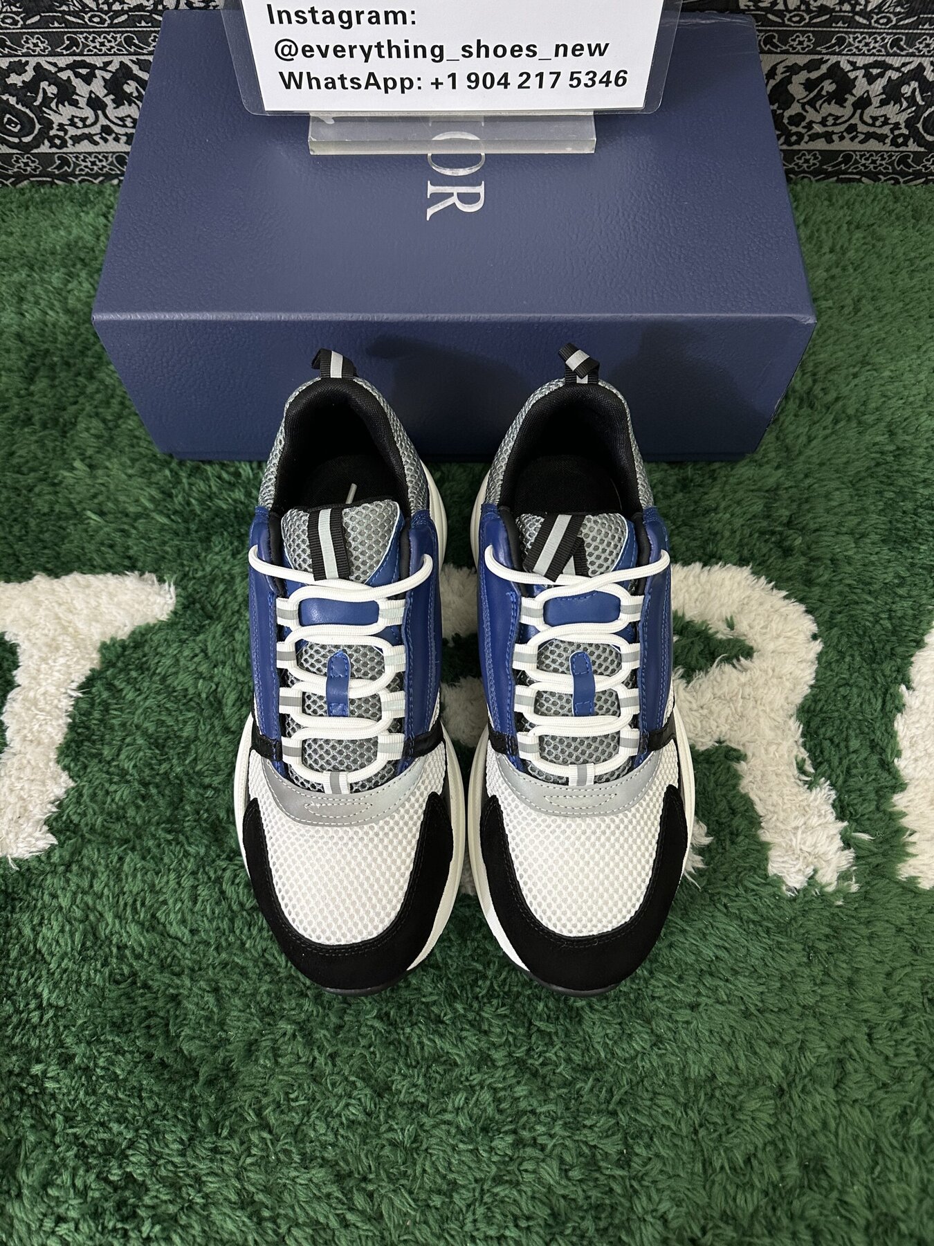 DIOR B22 Sneaker Blue Black - Image 9