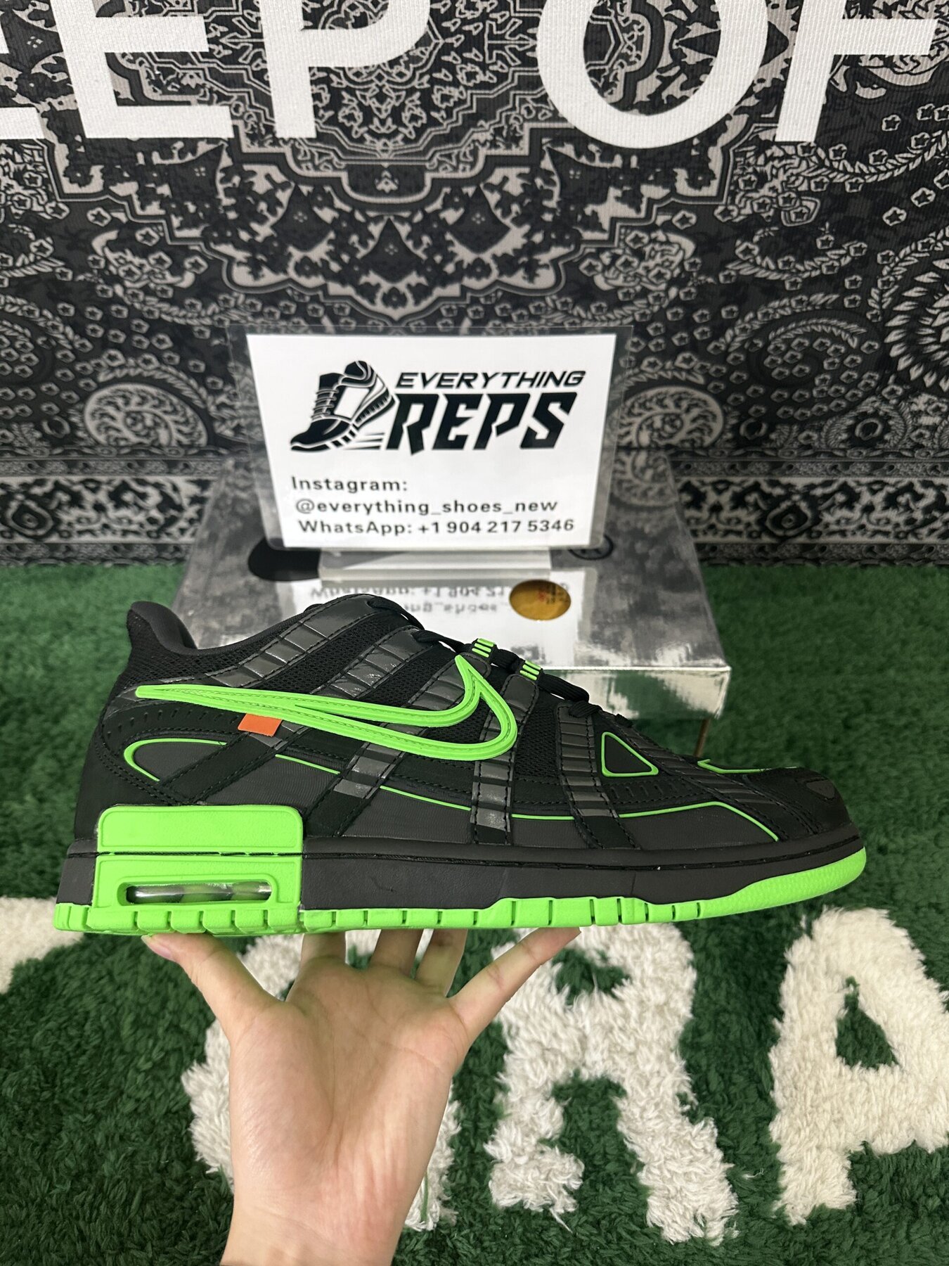 Air Rubber Dunk Off-White Green Strike - Image 6