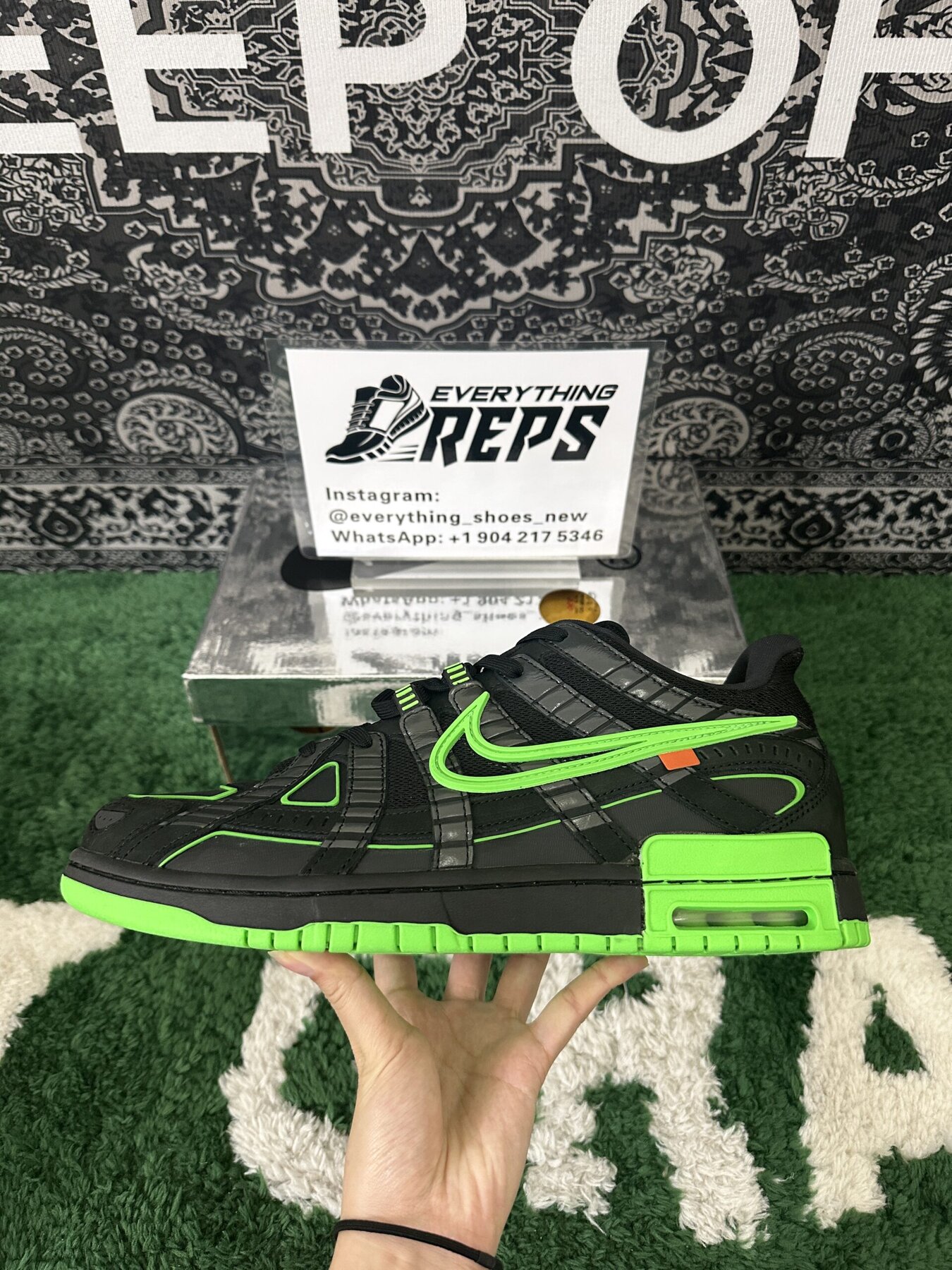 Air Rubber Dunk Off-White Green Strike - Image 5