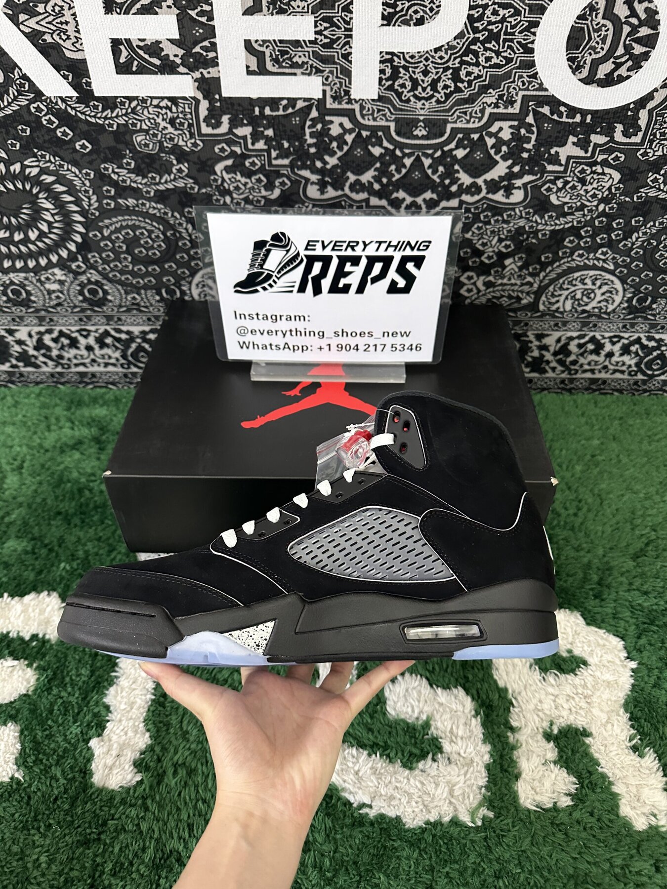 AJ5 Black Metallic Reimagined - Image 7