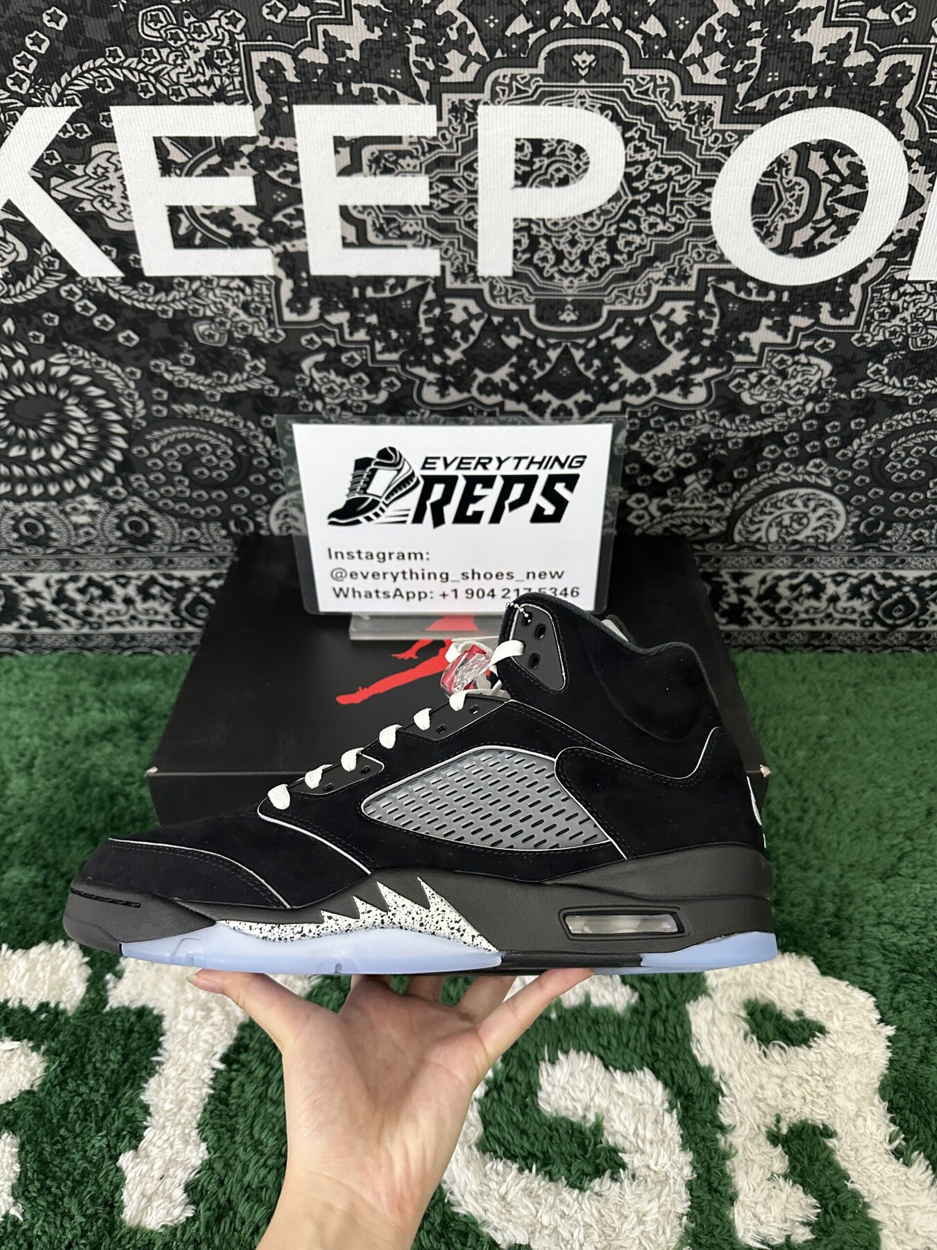AJ5 Black Metallic Reimagined - Image 5