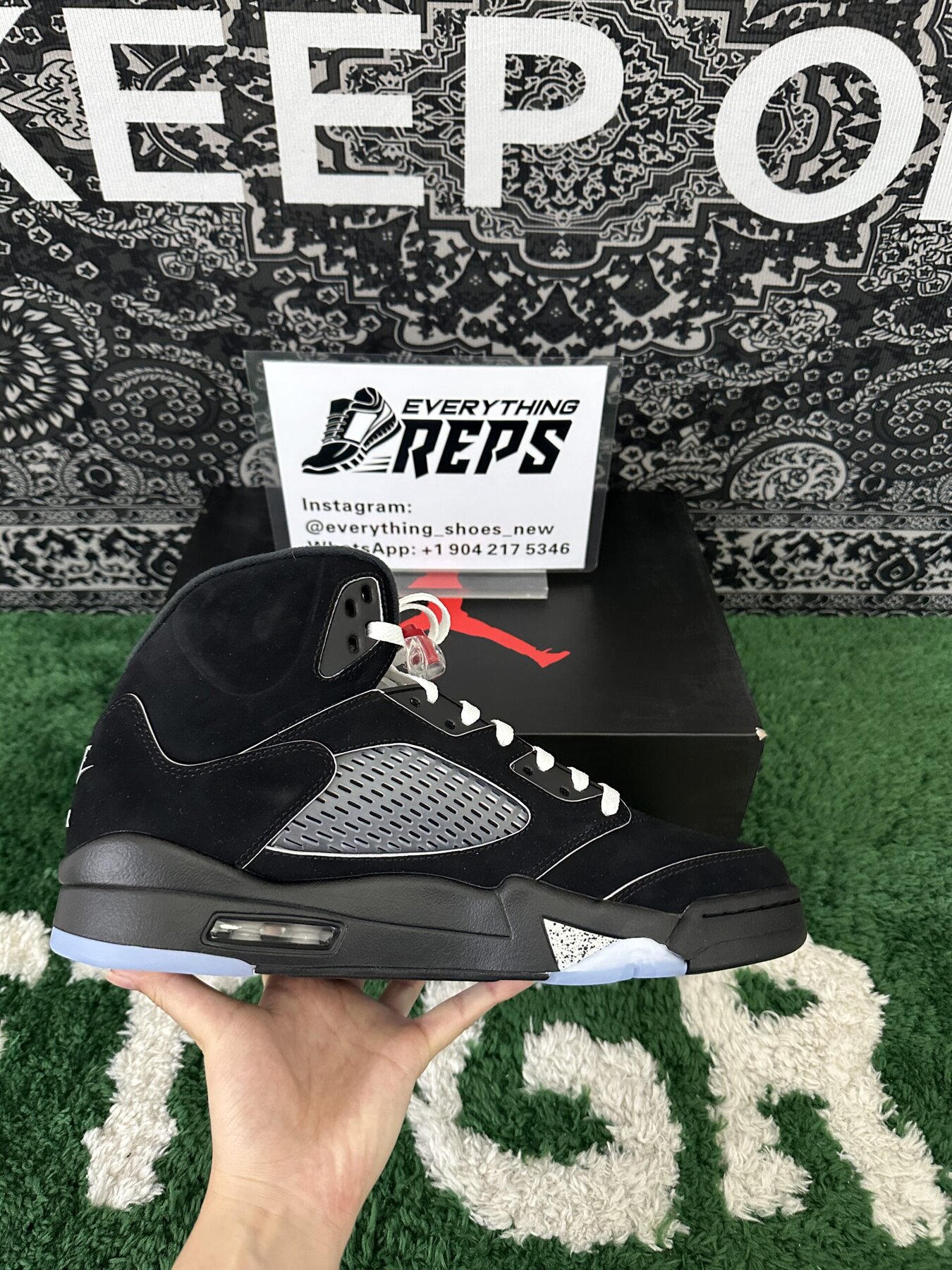 AJ5 Black Metallic Reimagined - Image 4