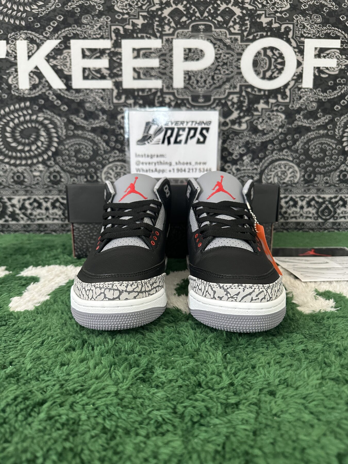 AJ3 Retro Black Cement - Image 10