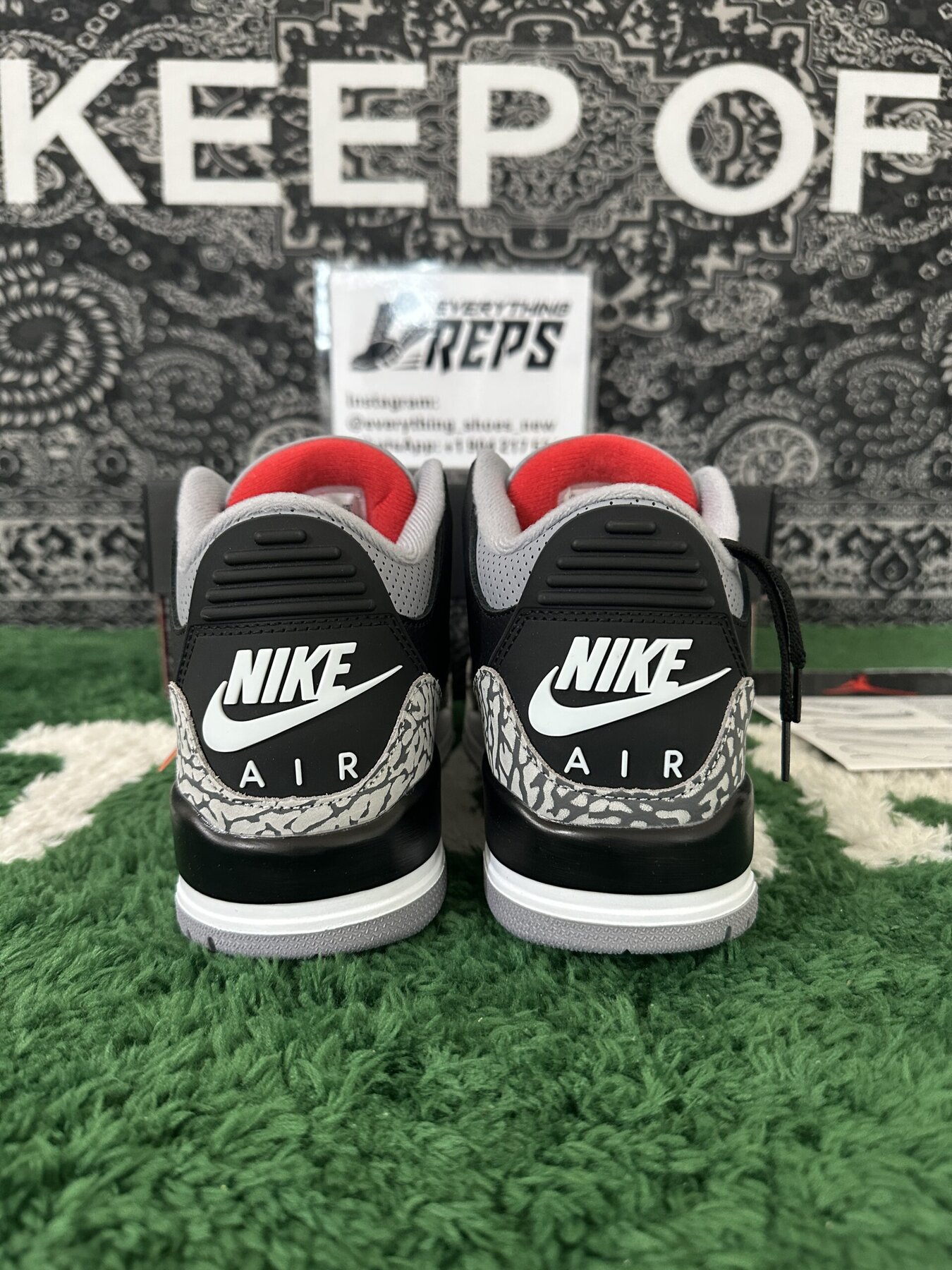AJ3 Retro Black Cement - Image 8