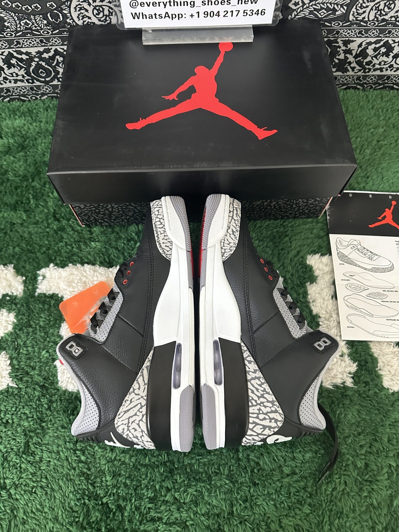 AJ3 Retro Black Cement - Image 3