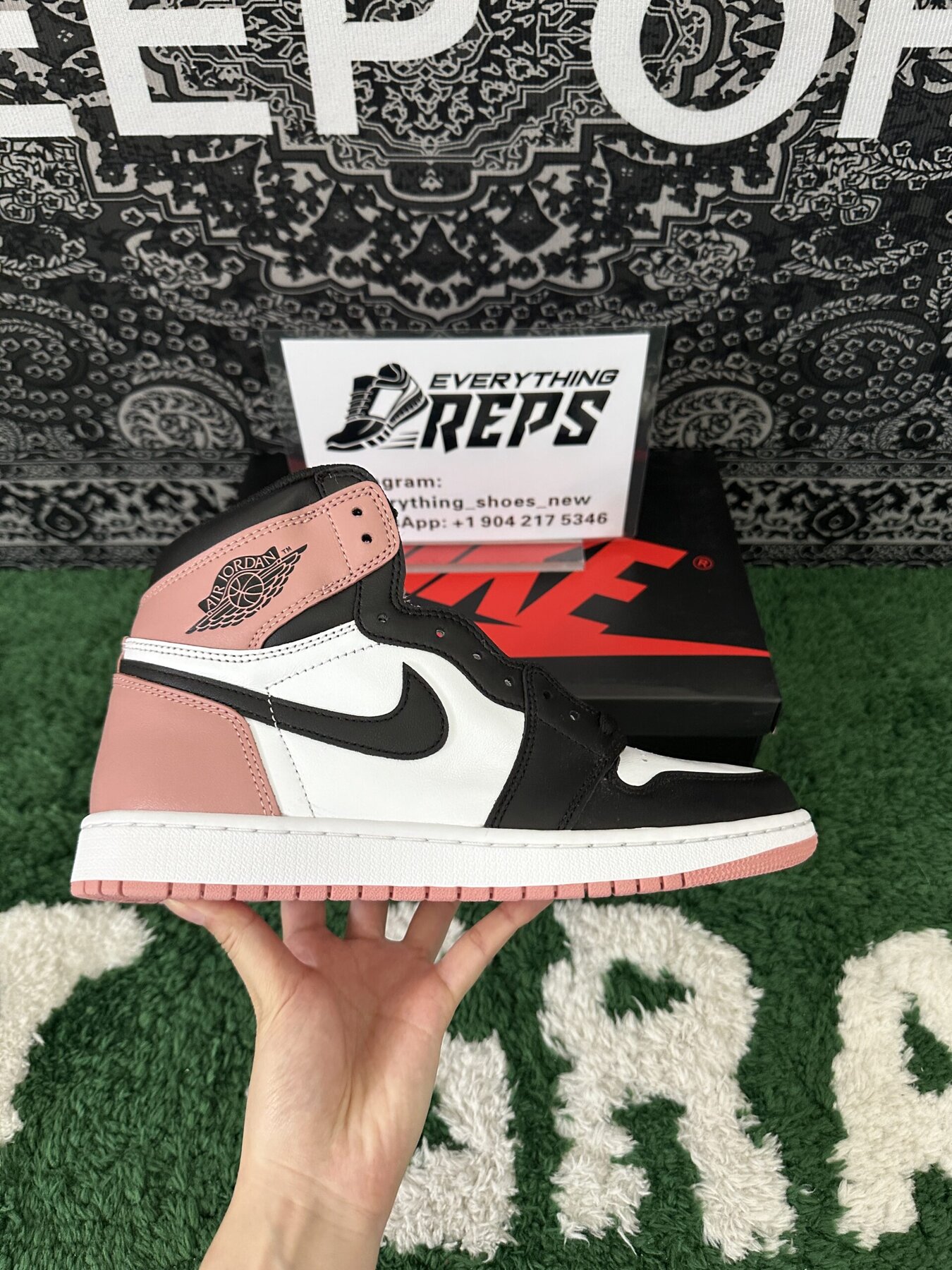 AJ1 Retro High Rust Pink - Image 6