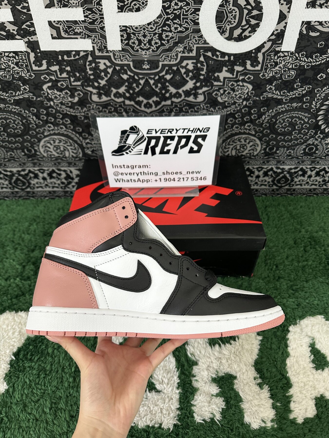 AJ1 Retro High Rust Pink - Image 4