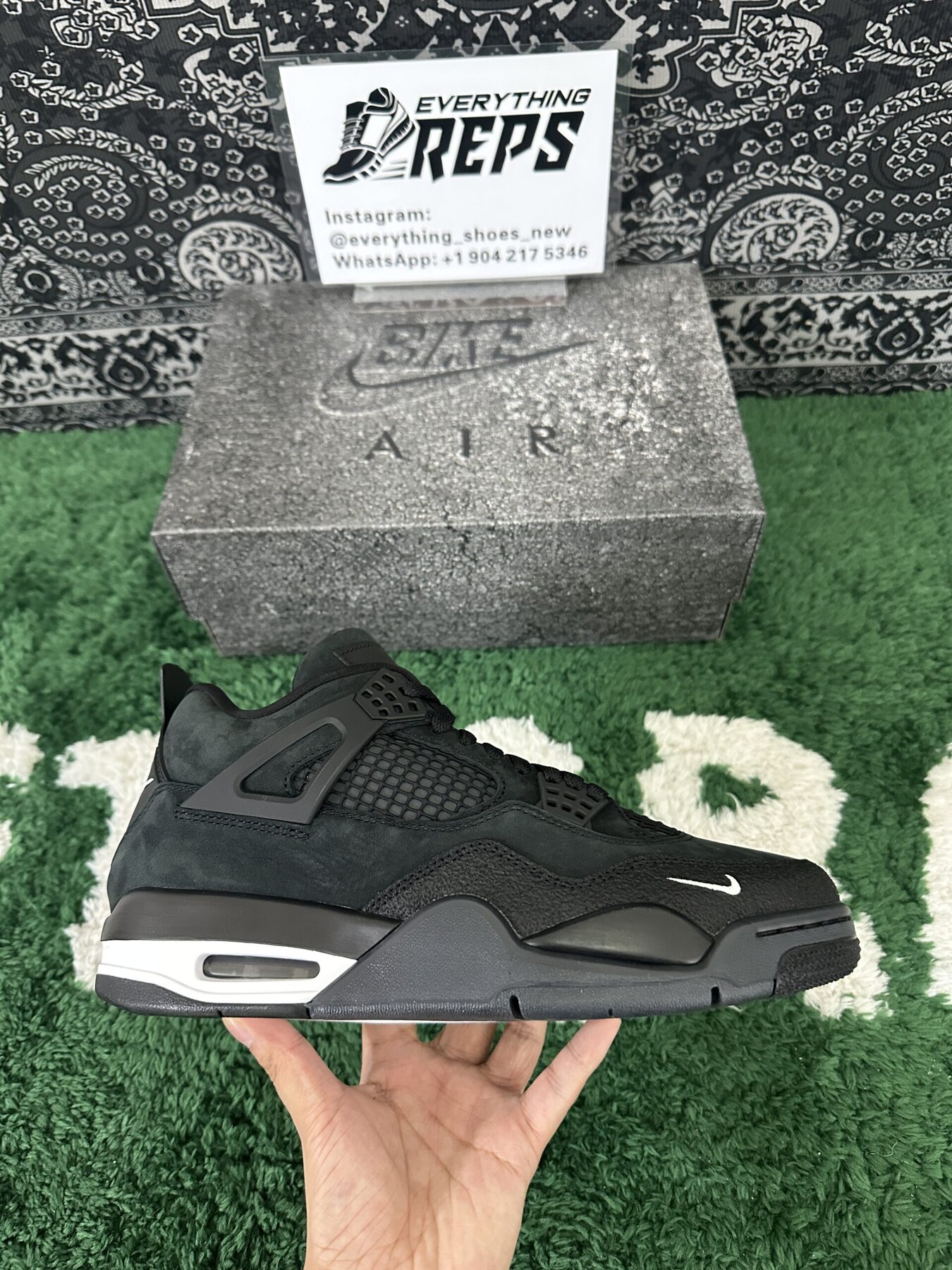 AJ4 Brick by Brick Black Edition - Image 5