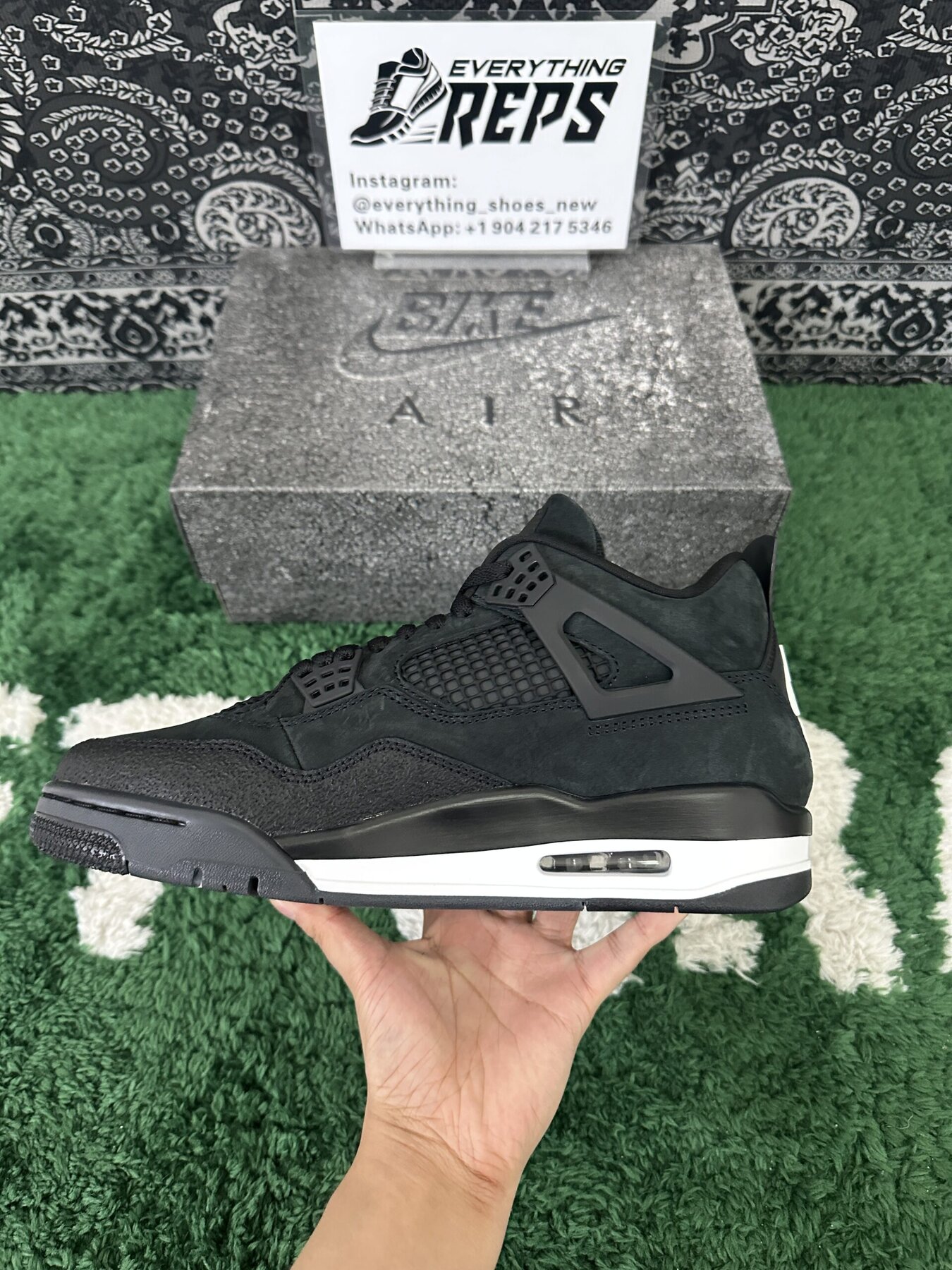 AJ4 Brick by Brick Black Edition - Image 4