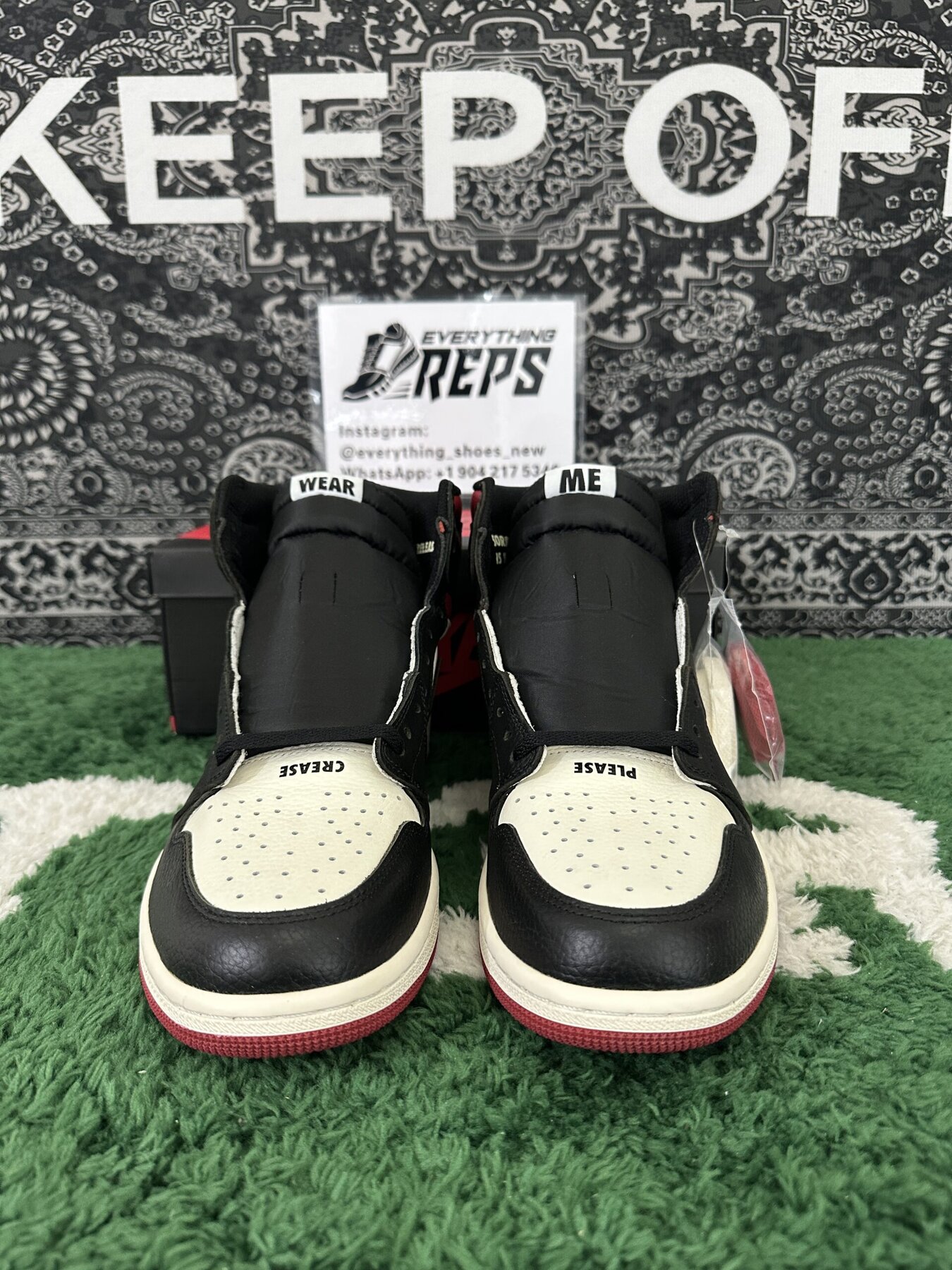 AJ1 Retro High "Not for Resale" Varsity Red - Image 10