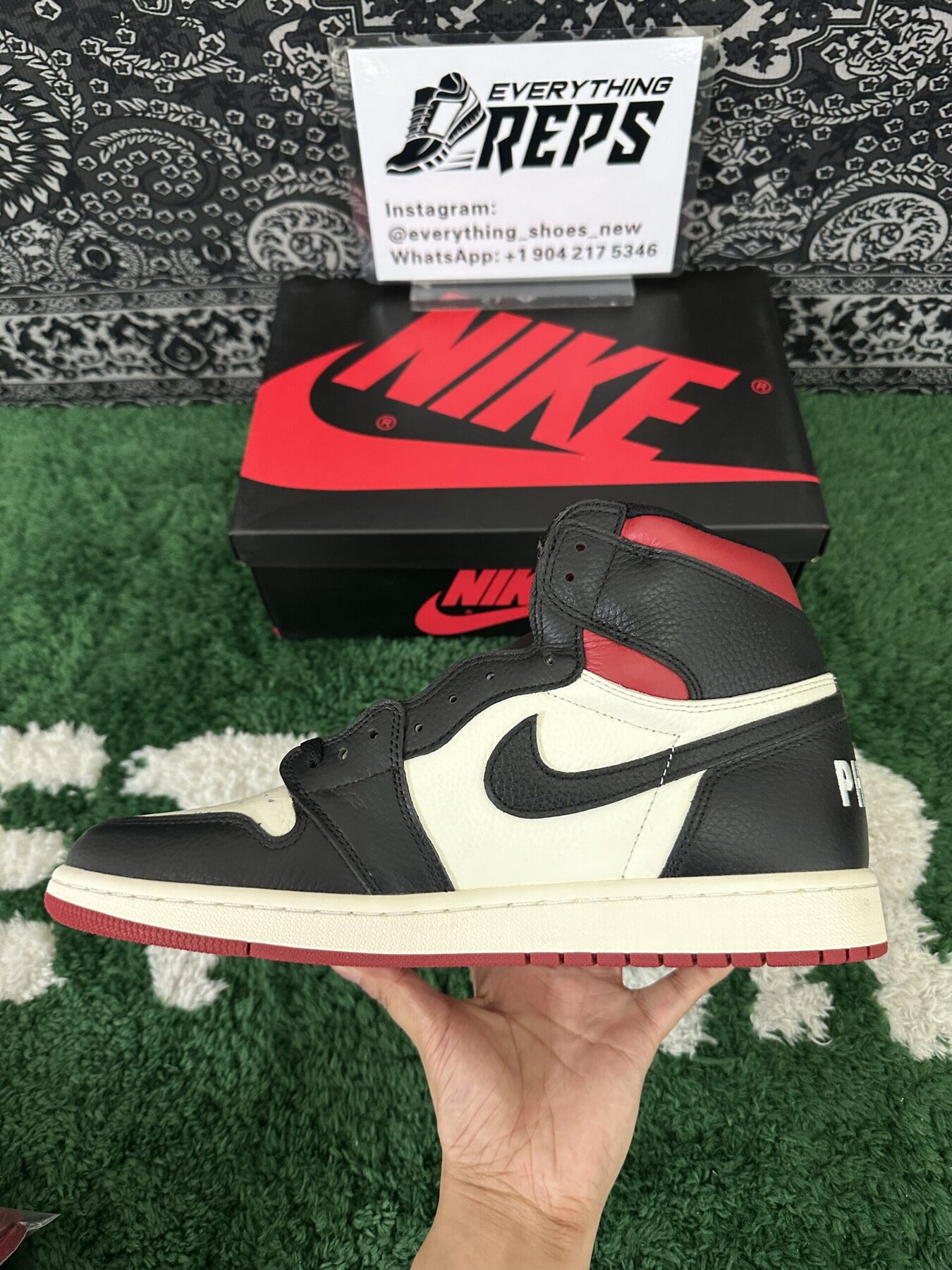AJ1 Retro High "Not for Resale" Varsity Red - Image 4