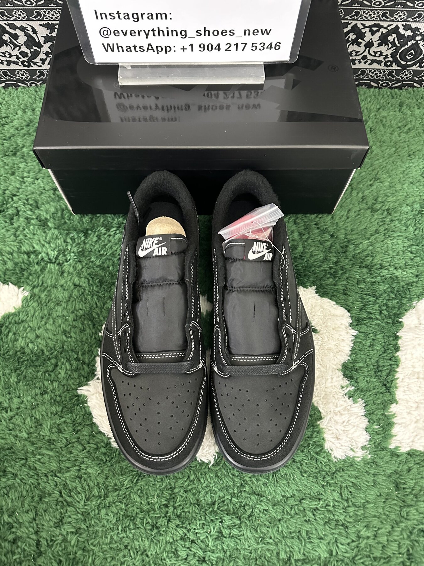 AJ1 Retro Low OG SP TS Black Phantom - Image 3