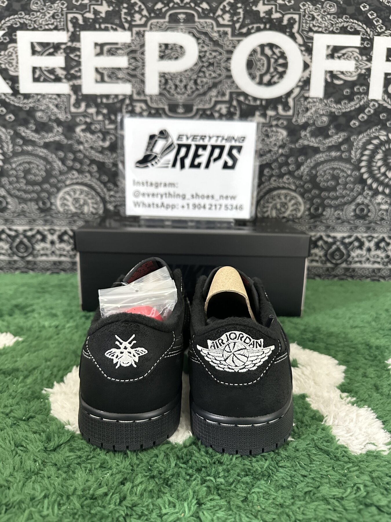 AJ1 Retro Low OG SP TS Black Phantom - Image 4