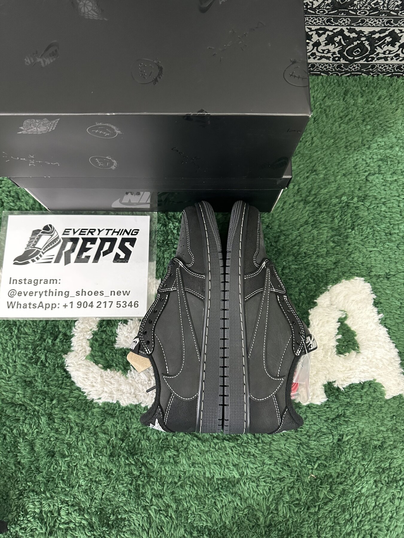 AJ1 Retro Low OG SP TS Black Phantom - Image 10