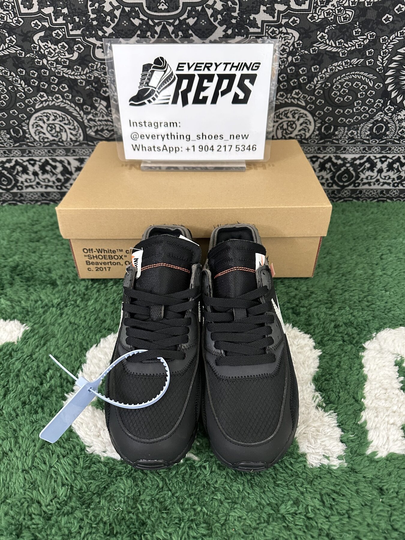 Air Max 90 Off White Black - Image 10