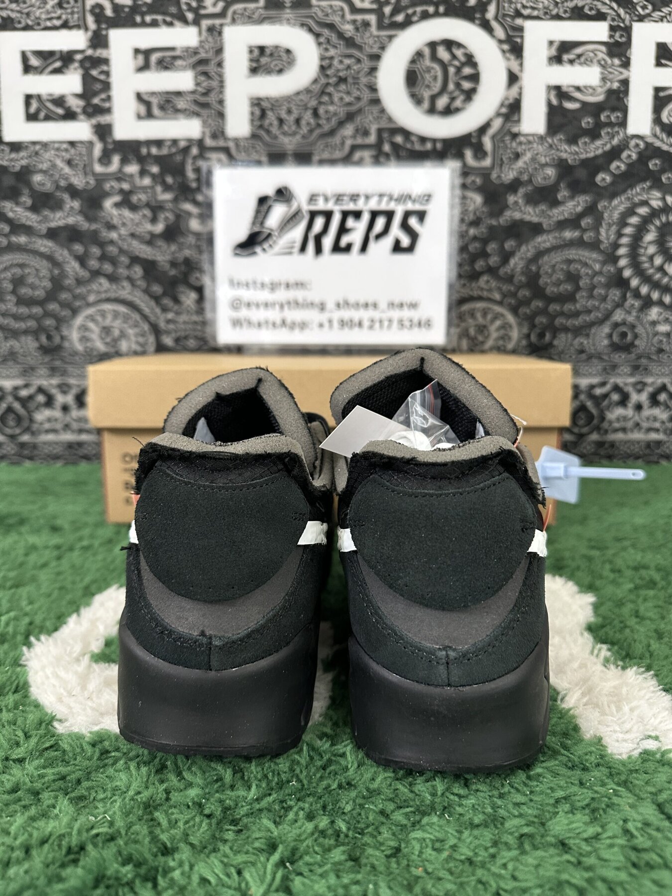 Air Max 90 Off White Black - Image 8