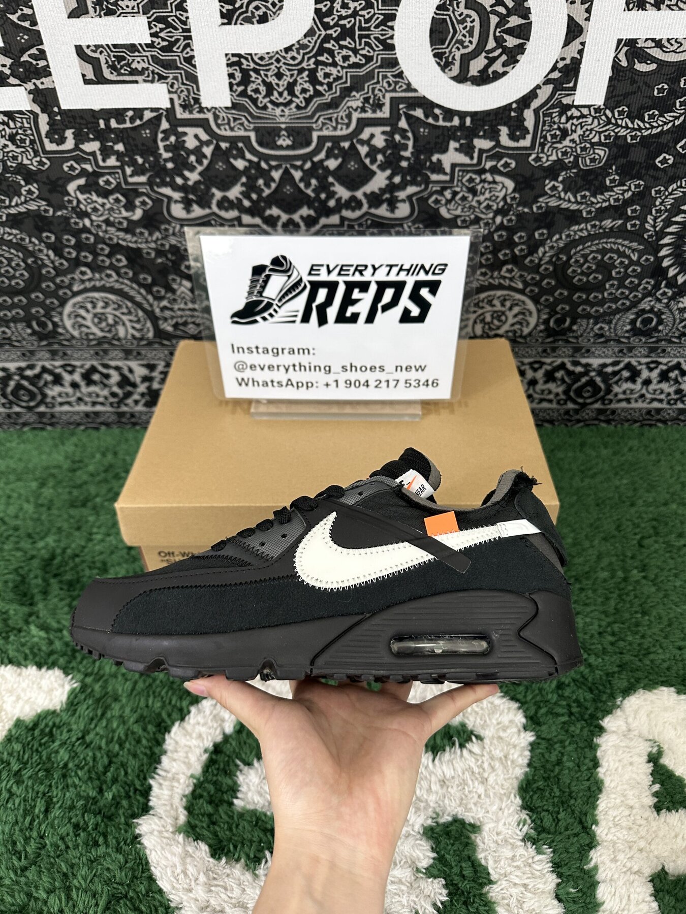Air Max 90 Off White Black - Image 5