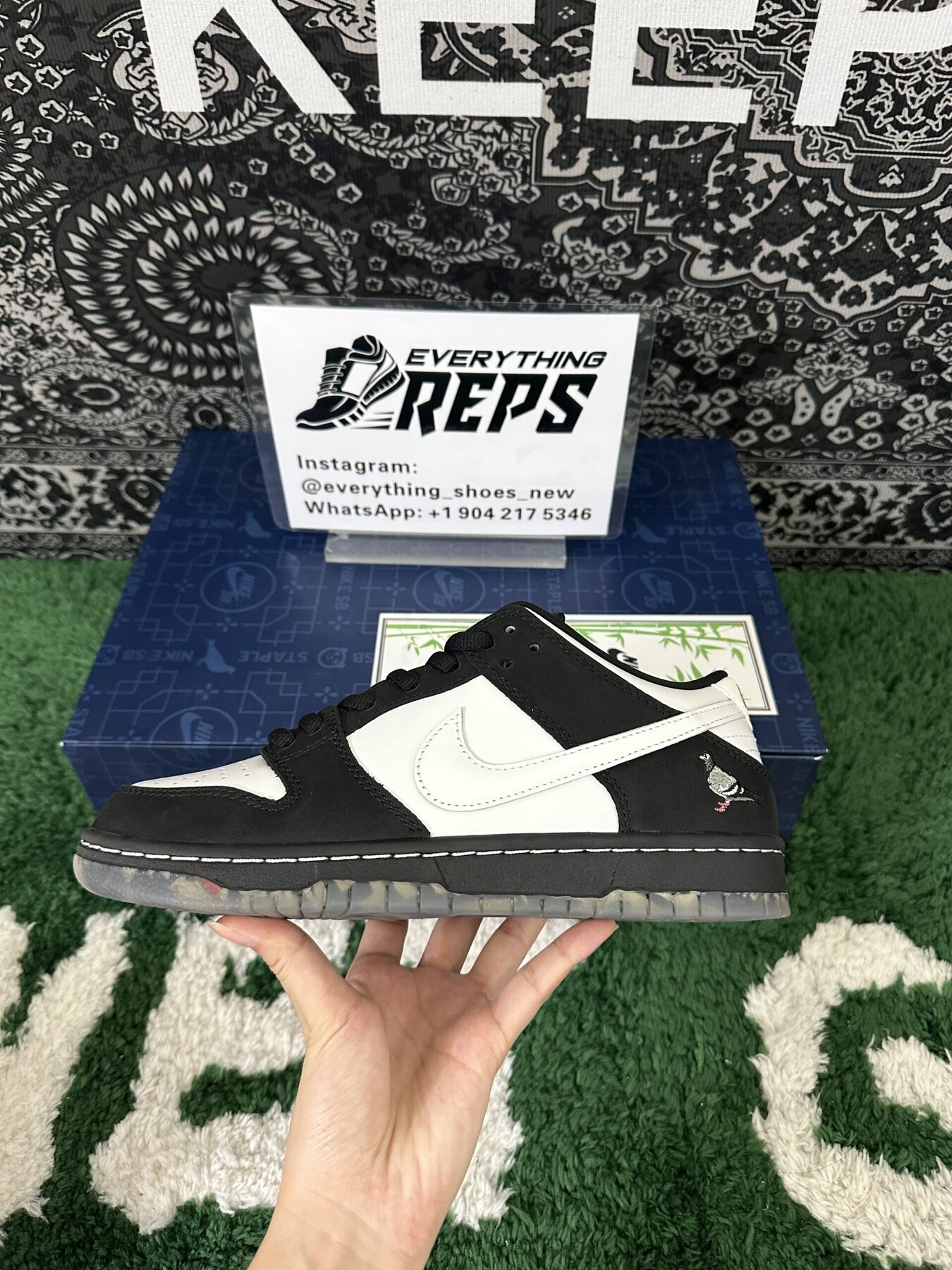 SB Dunk Low Staple Panda - Image 8