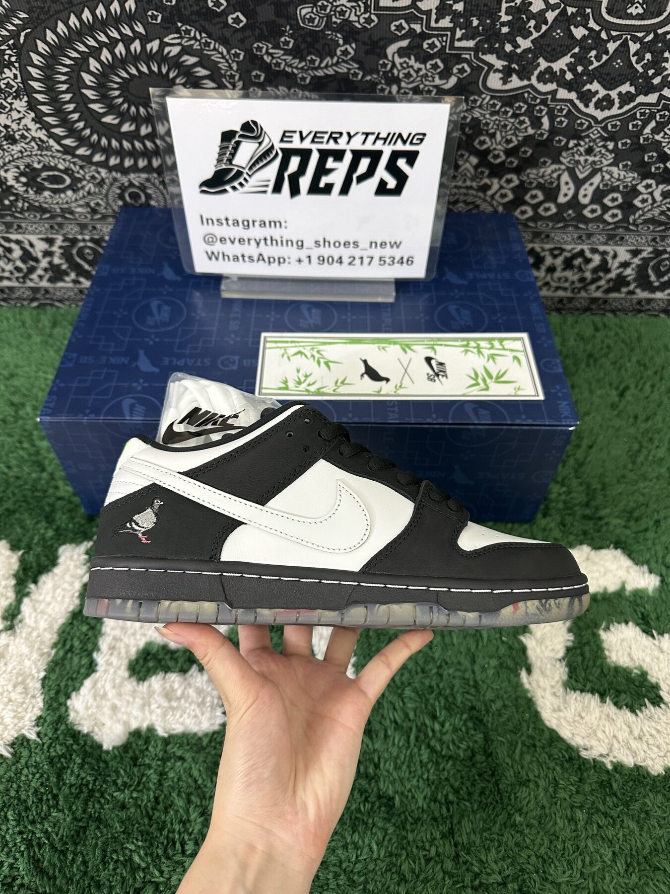 SB Dunk Low Staple Panda - Image 5