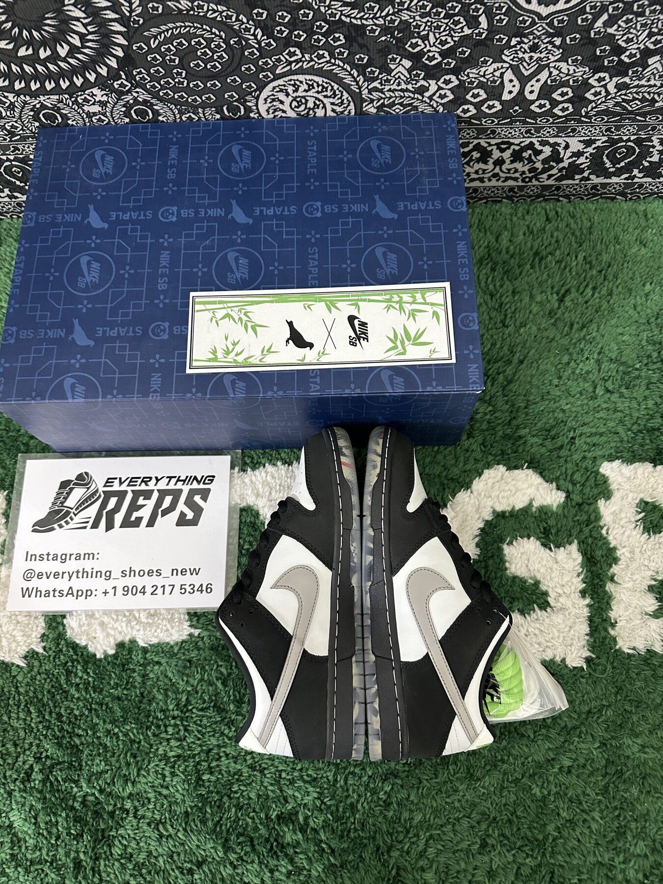 SB Dunk Low Staple Panda - Image 4