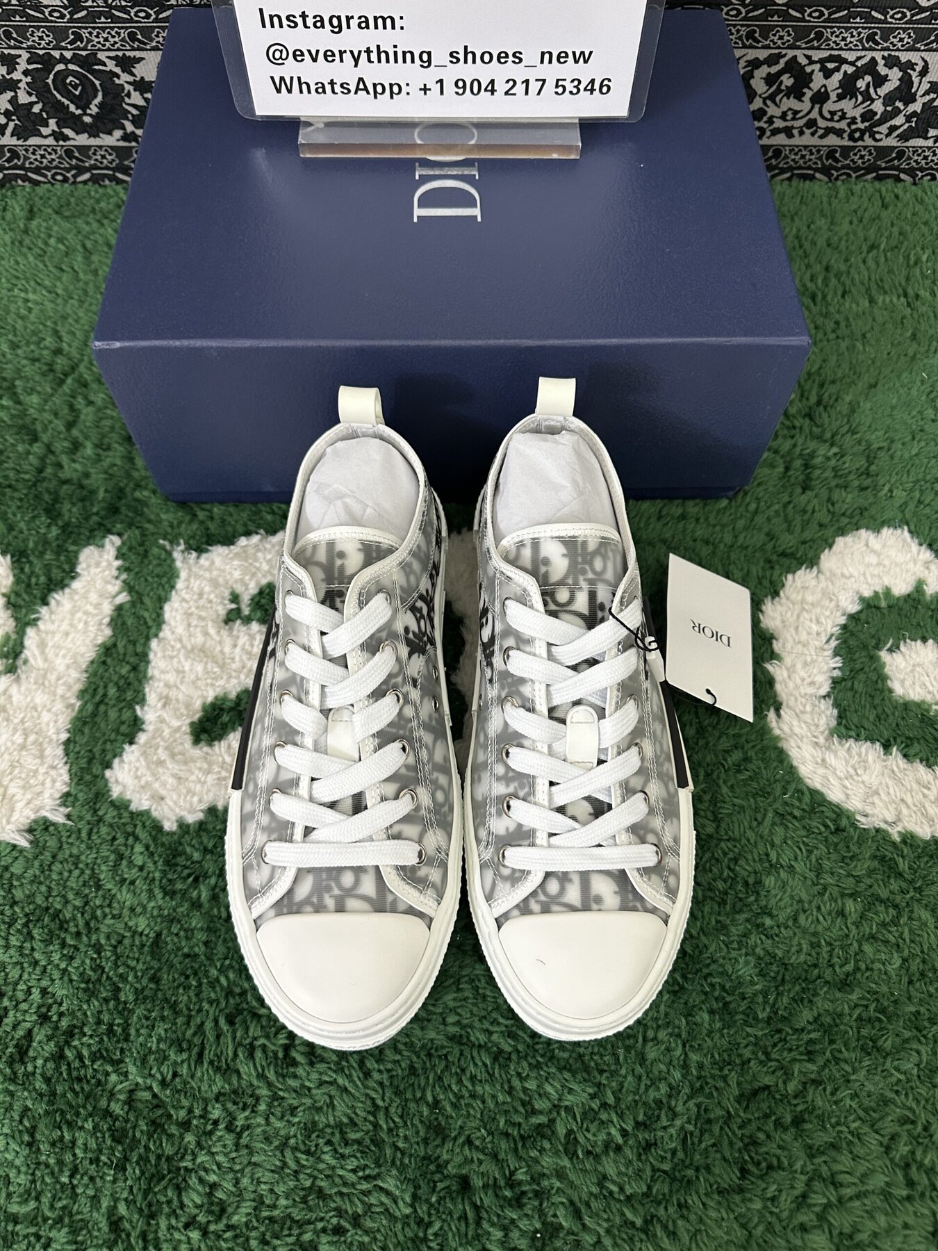 Dior B23 Low Top Logo Oblique - Image 8