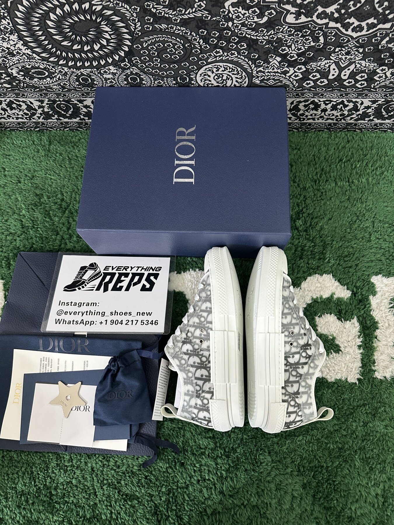 Dior B23 Low Top Logo Oblique - Image 2