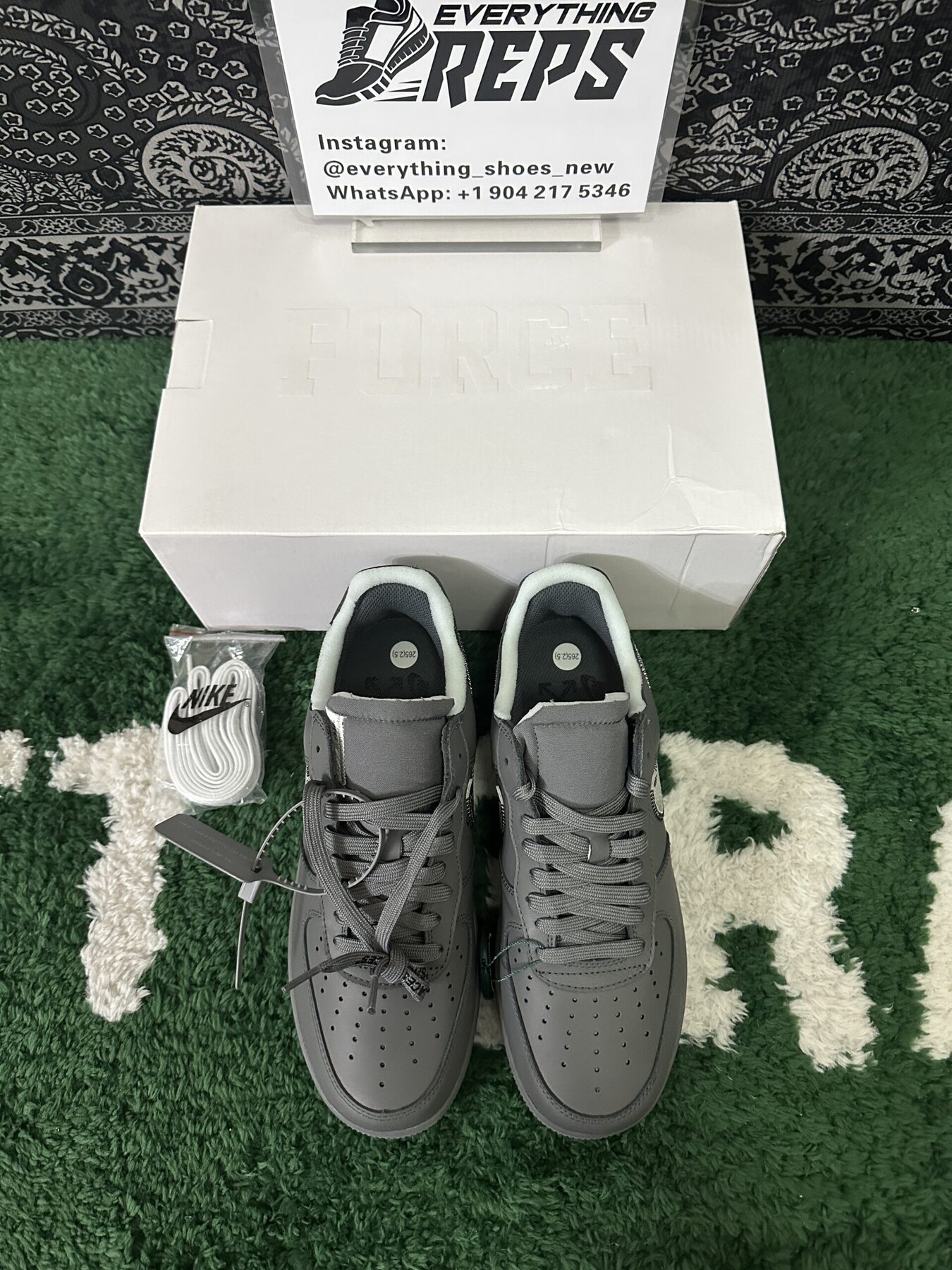Off-White Air Force 1 Ghost Grey - Image 9
