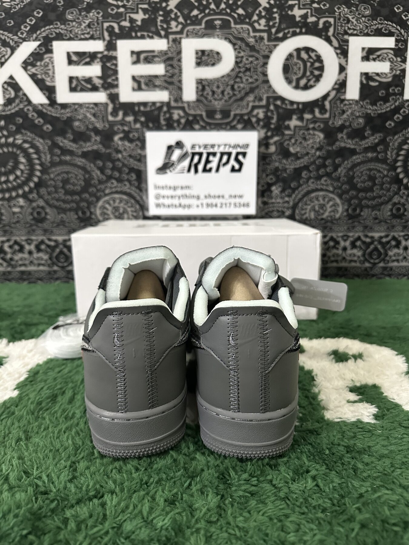 Off-White Air Force 1 Ghost Grey - Image 8